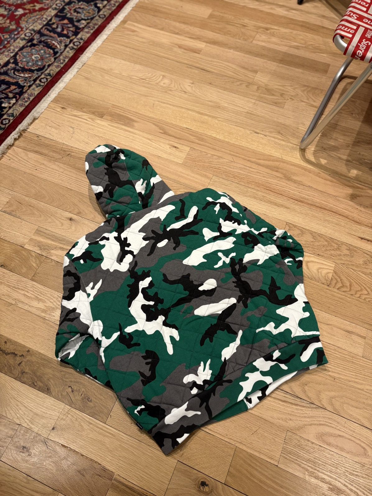 Supreme Supreme Green Camo Zip Hoodie DS Size Medium Size US M / EU 48-50 / 2 - 2 Thumbnail