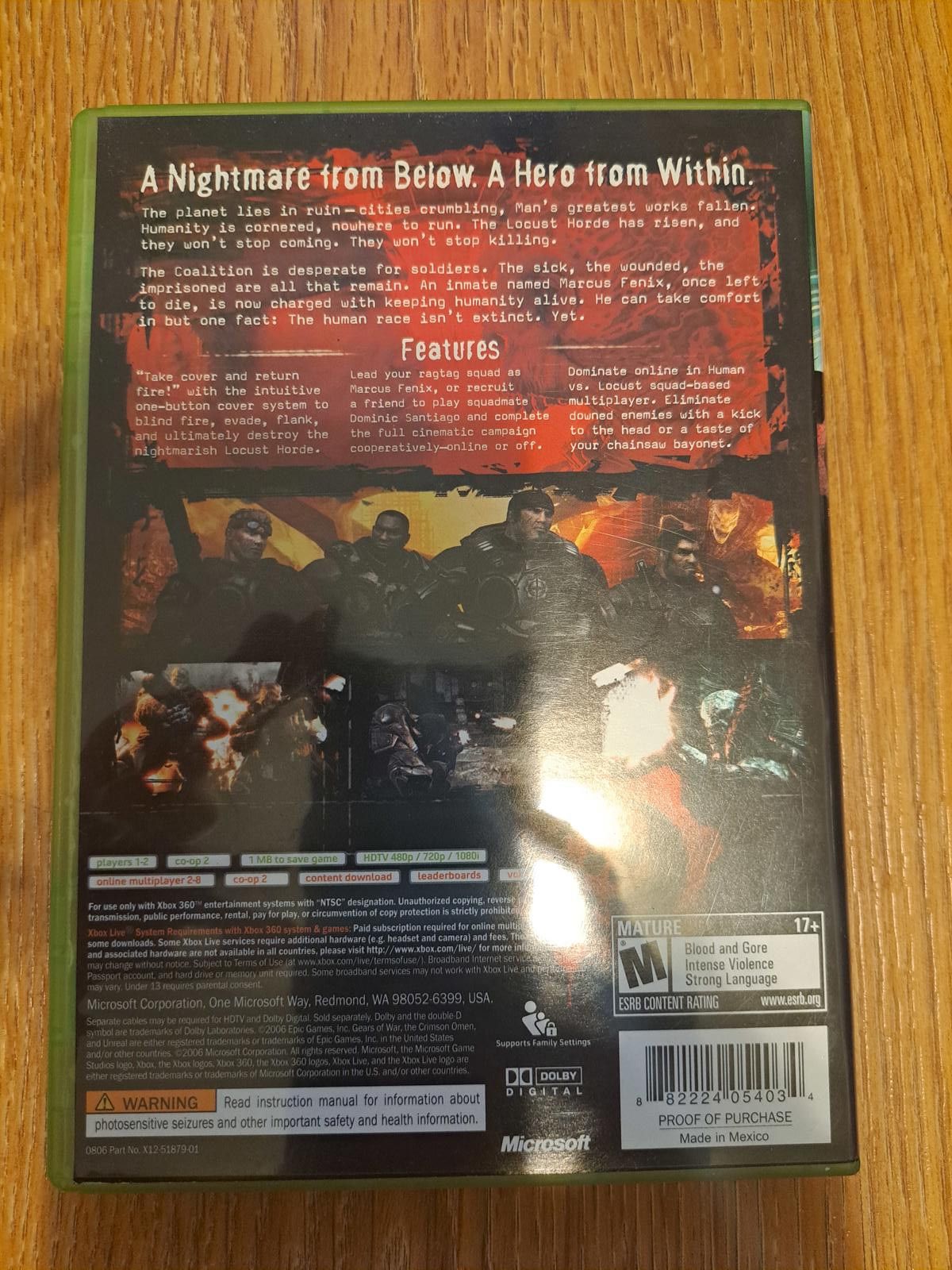 Other Gears of War Xbox 360 Very Good Condition Size ONE SIZE - 2 Thumbnail