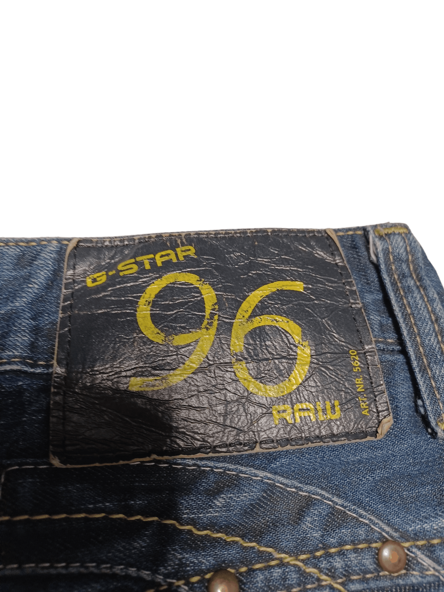 G-Star G STAR RAW 96 VINTAGE BIGLOGO W34 L 32 JEANS DENIM Size US 34 / EU 50 - 6 Thumbnail