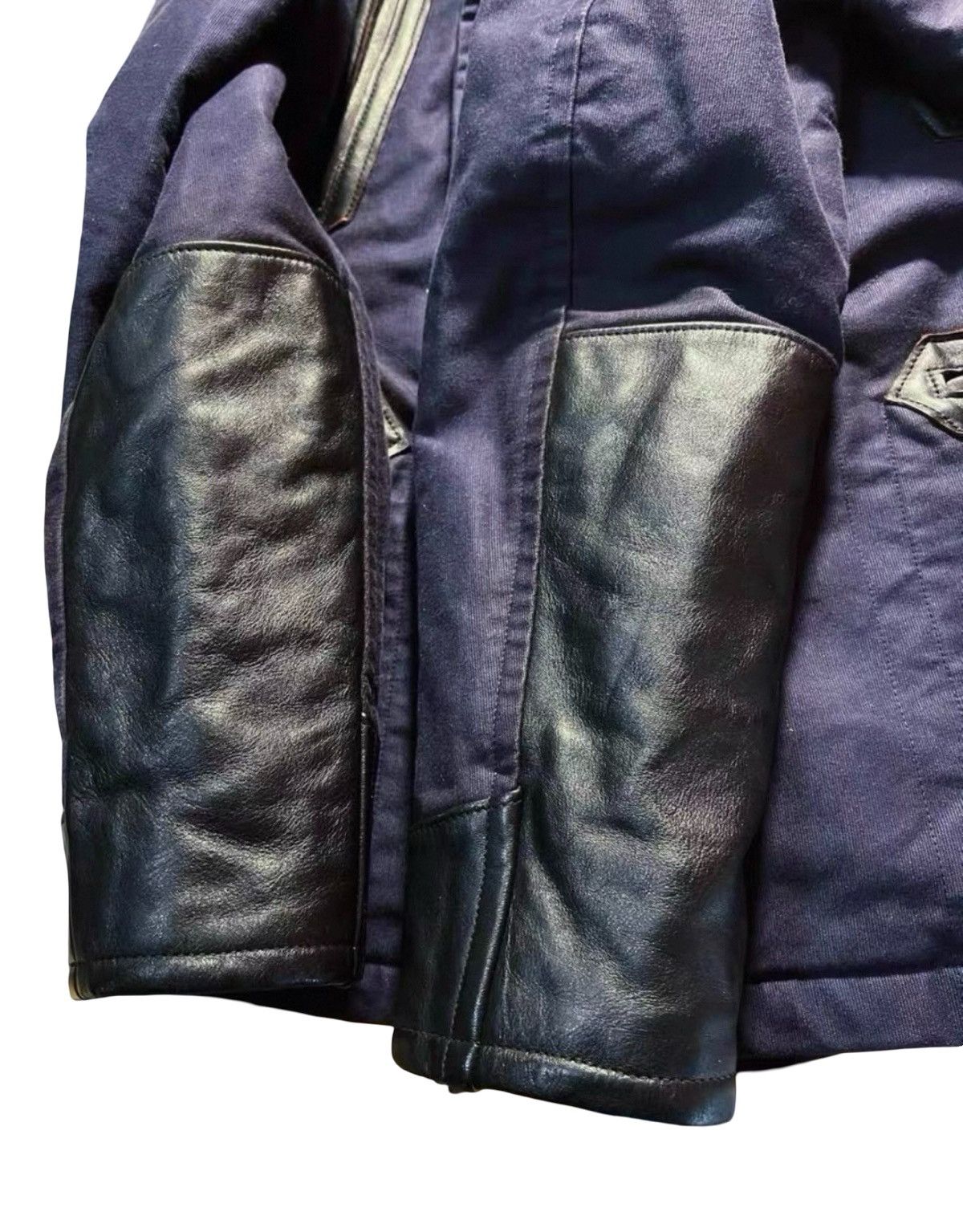 Jelado JELADO Grograin x Horse Leather P-Coat (Jackass Coat) Size US M / EU 48-50 / 2 - 5 Thumbnail