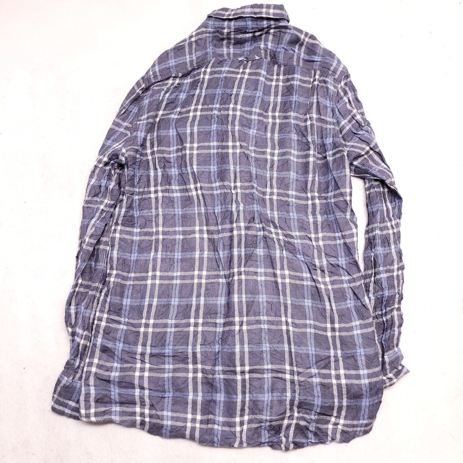 The Rail The Rail Tartan Flannel Shirt Mens Size Large L Blue White Size US L / EU 52-54 / 3 - 10 Thumbnail