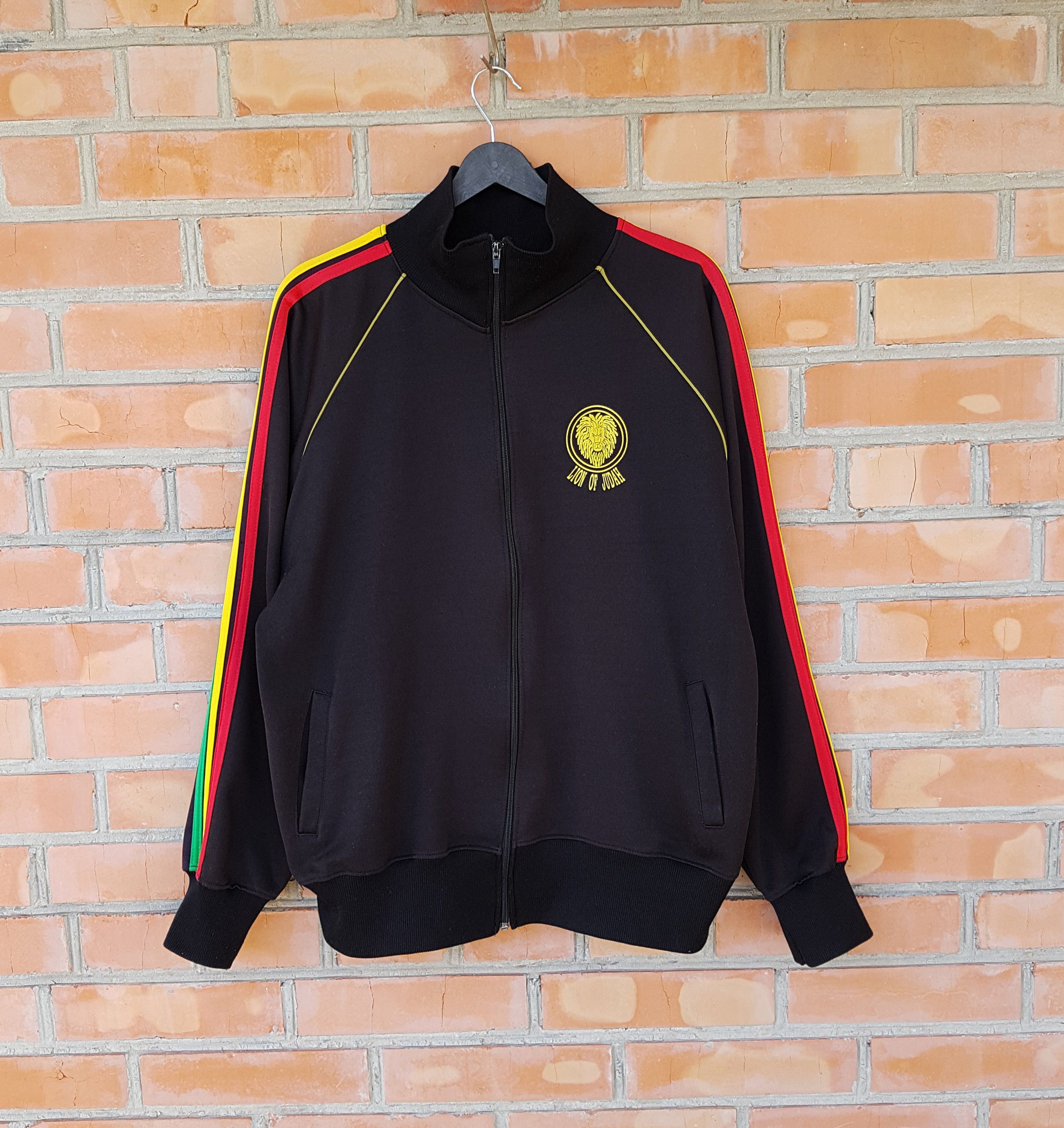 Vintage Haile Selassie Vintage Reggae Rastafari Zip Track Jacket L Size US L / EU 52-54 / 3 - 3 Thumbnail