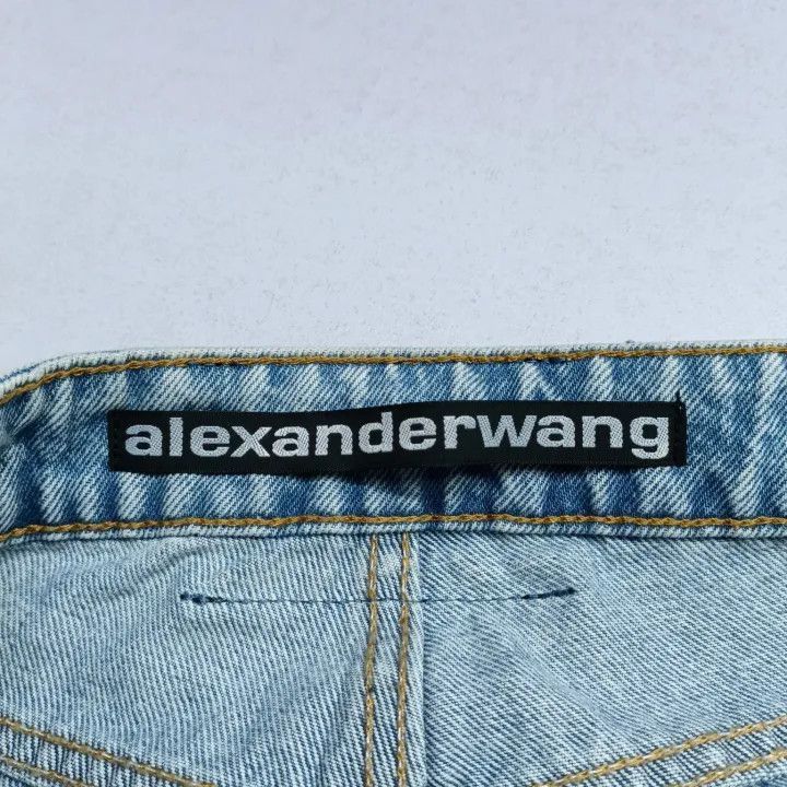 Alexander Wang Alexander Wang SS21 Denim Bicycle Shorts - Size 27" / US 4 / IT 40 - 4 Thumbnail