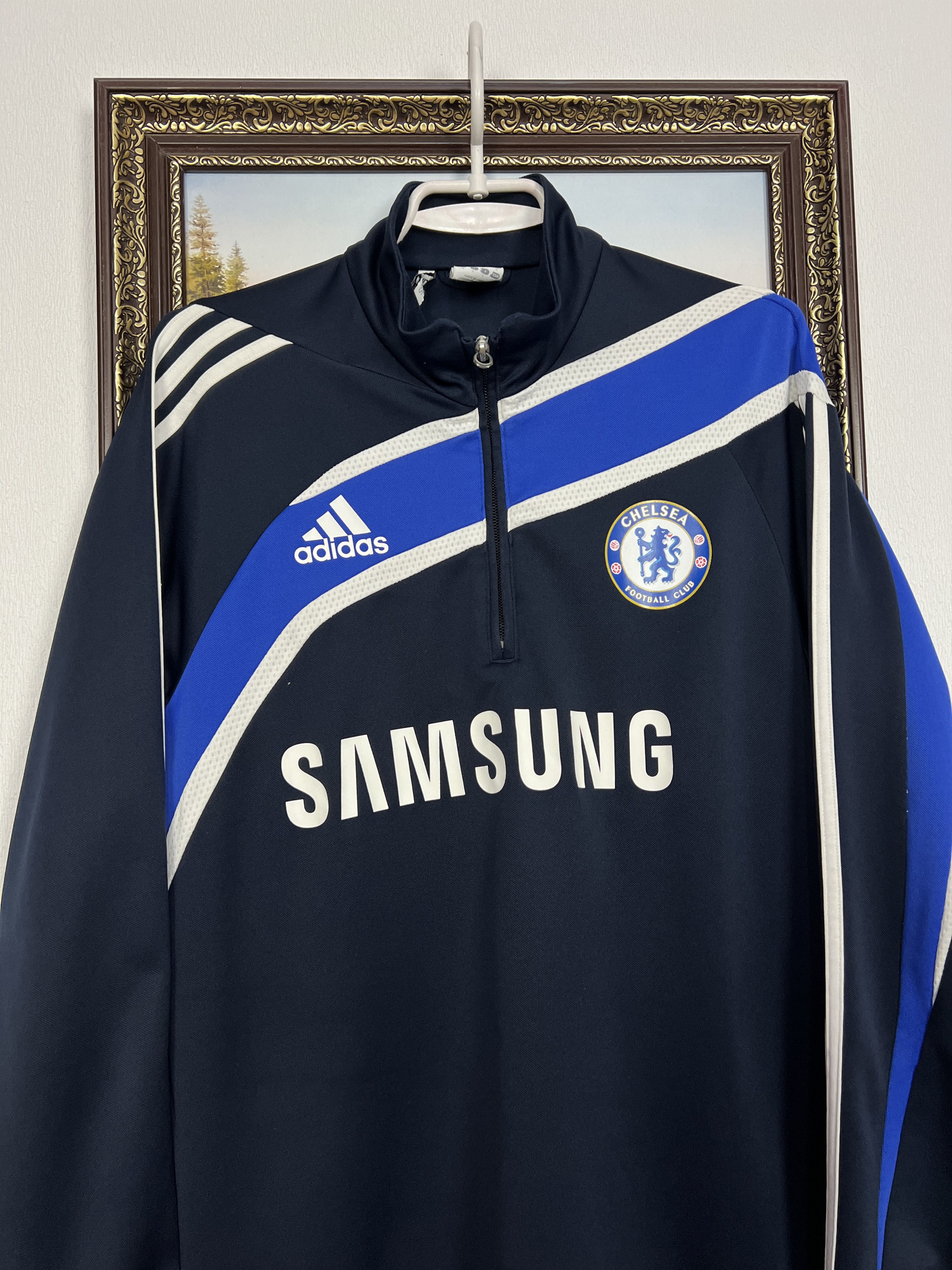 Adidas Vintage Chelsea Football Jacket Soccer Sweatshirt Track Top Size US M / EU 48-50 / 2 - 2 Thumbnail