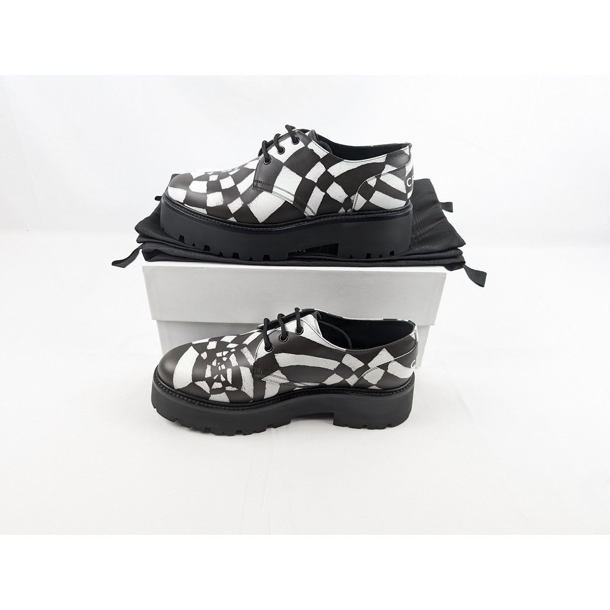 Celine o1rshd Leather Spiders Loafers in Black / White Size US 11 / EU 44 - 21 Thumbnail