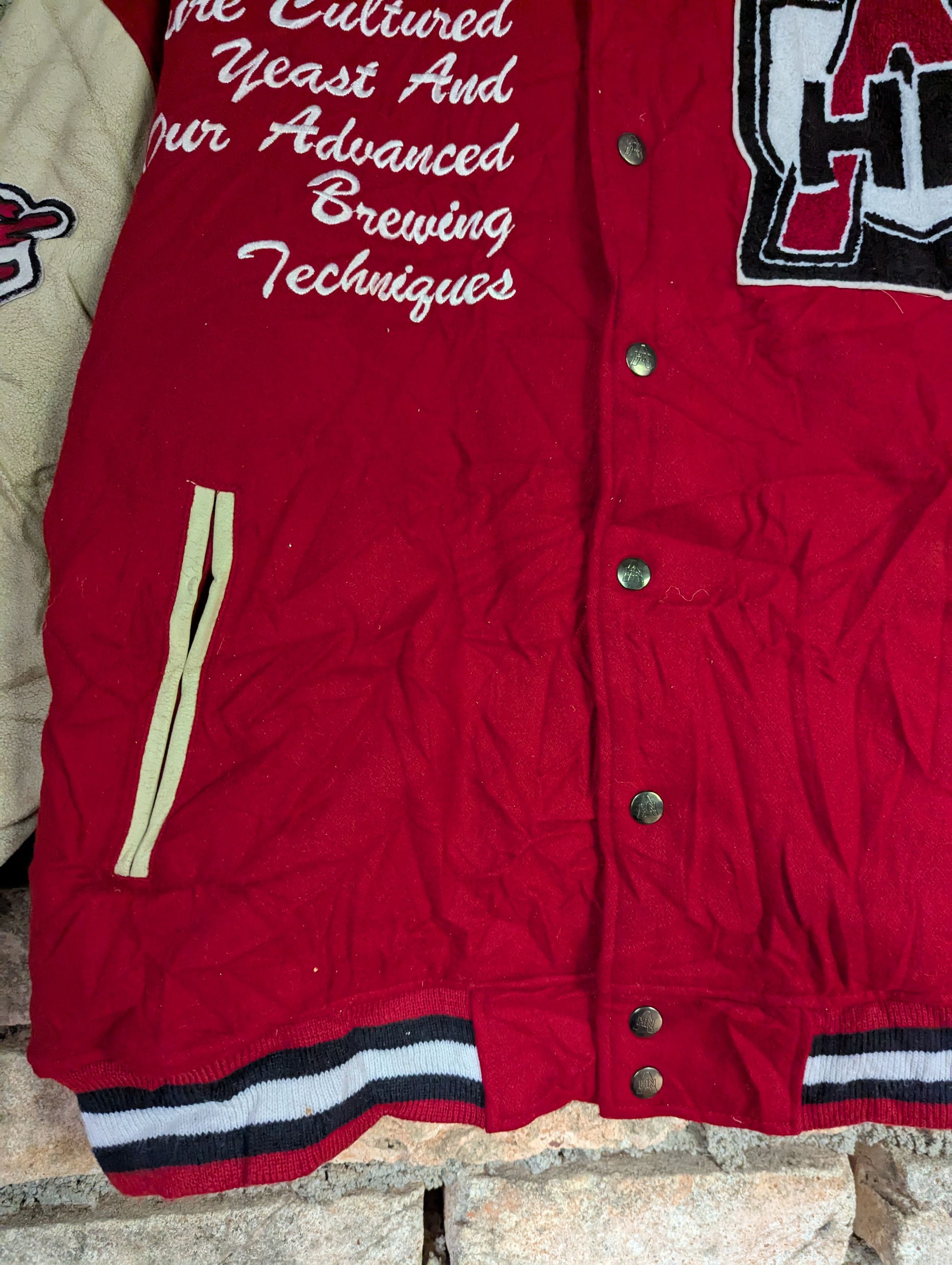Japanese Brand × Vintage HN BOMBER JACKET POLYESTER SLEEVE Size US M / EU 48-50 / 2 - 6 Thumbnail