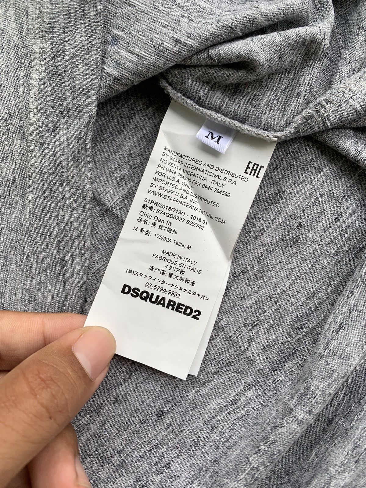 Dsquared2 × Vintage vtg dsquared2 distressed poem short sleeve t shirt Size US M / EU 48-50 / 2 - 11 Thumbnail