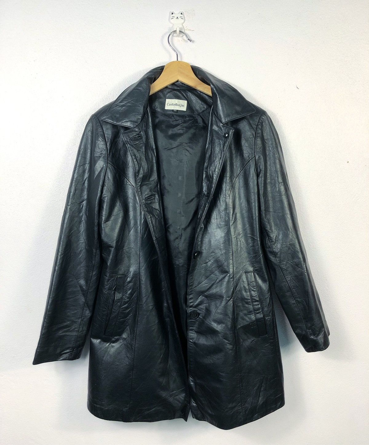 Jean Charles De Castelbajac Rare Vintage JC Castelbajac Button Leather Jacket Size US XS / EU 42 / 0 - 1 Thumbnail