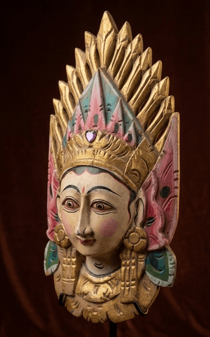 Other Vintage Indonesian Hand Carved Wooden Mask Size ONE SIZE - 2 Thumbnail