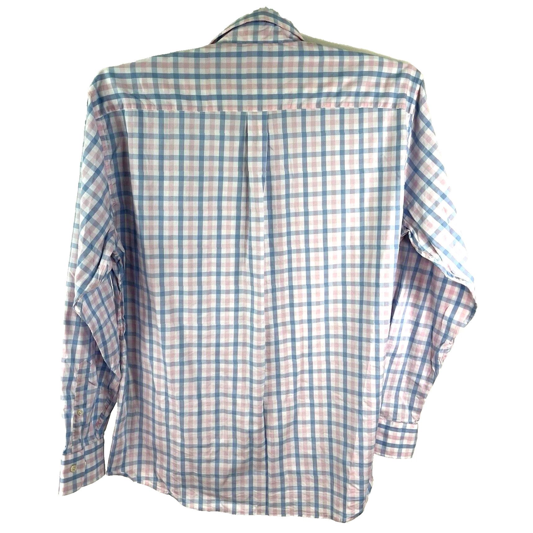 Peter Millar VINTAGE Peter Millar Checked Button-Down Shirt Mens XL Long Sleeve Blue/Pink Casual Business Wedding Size US XL / EU 56 / 4 - 6 Thumbnail