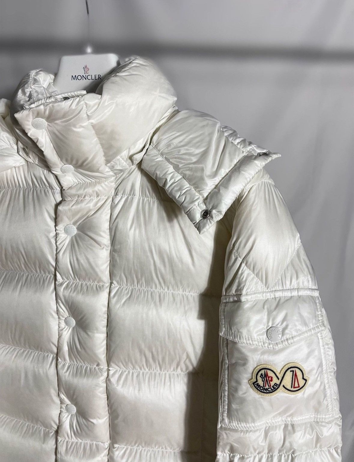 Moncler MONCLER 70th ANNIVERSARY WHITE MAYA PUFFER Size US M / EU 48-50 / 2 - 2 Thumbnail