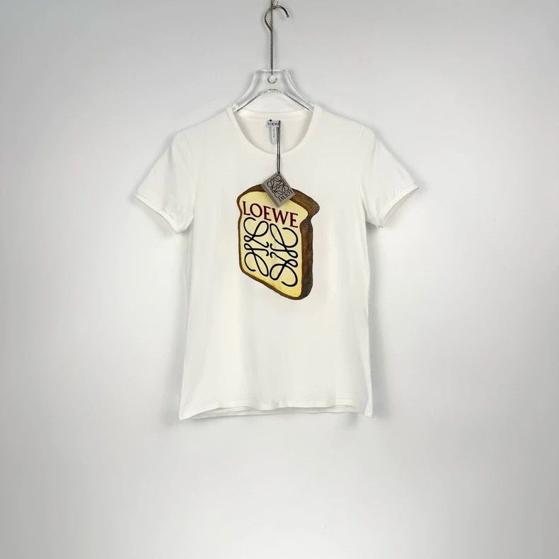 Loewe LOEWE White toast logo short sleeves Size L / US 10 / IT 46 - 3 Thumbnail