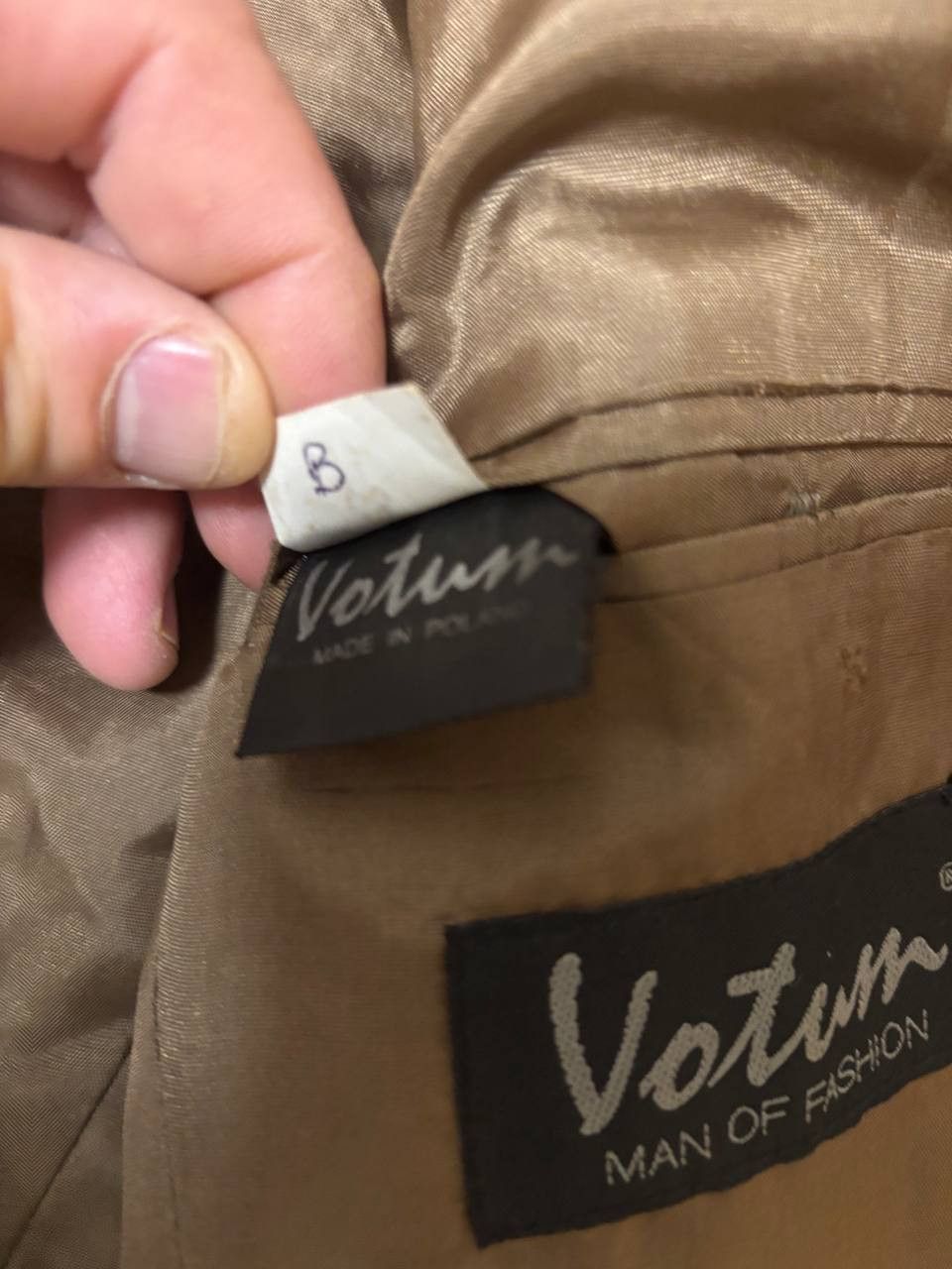 Vintage Votum Man of Fashion Corduroy Blazer Jacket – Brown Size 54L - 6 Thumbnail