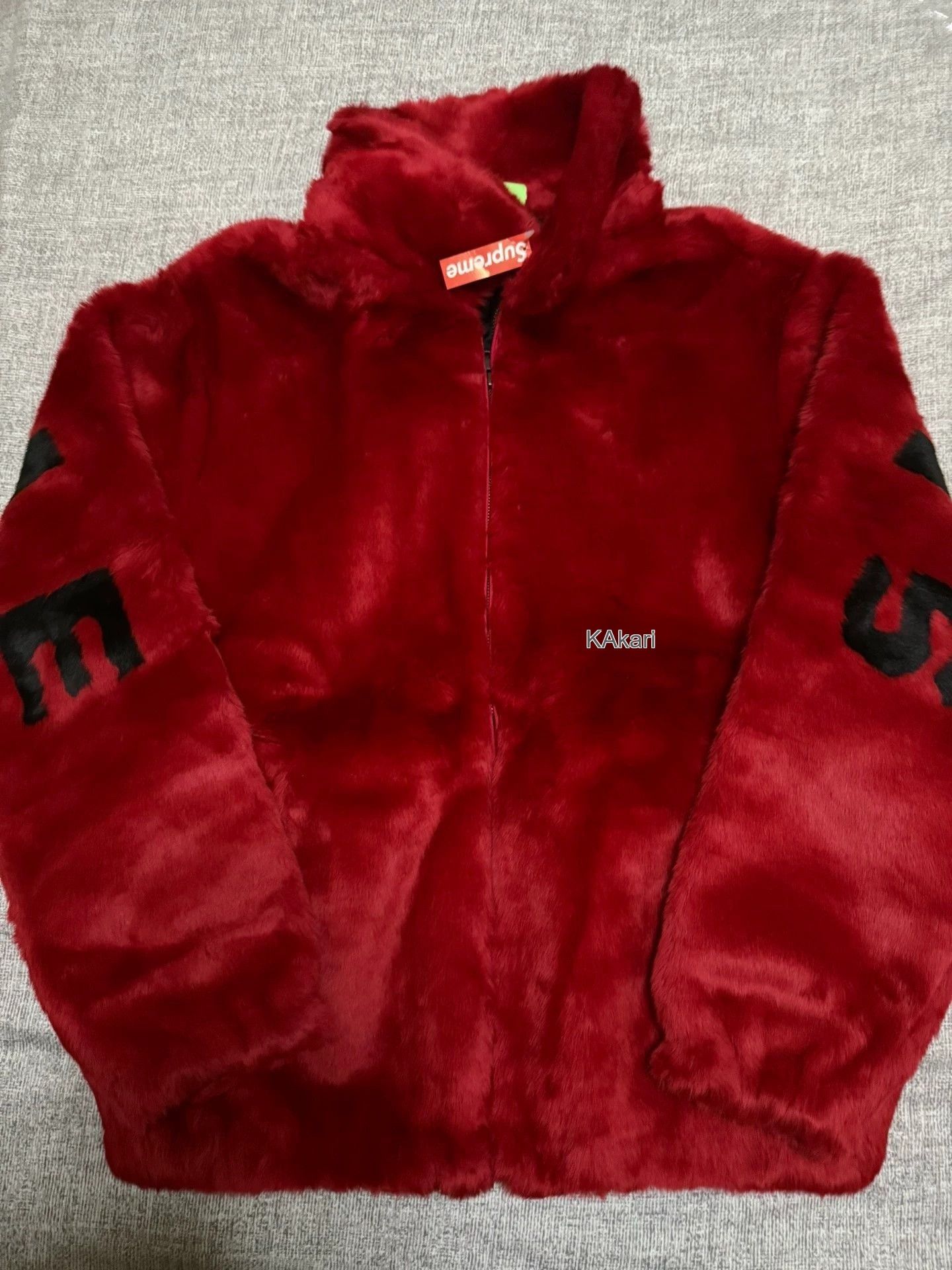 Supreme Red Furry Zip-Up Jacket Size L Size US L / EU 52-54 / 3 - 2 Thumbnail