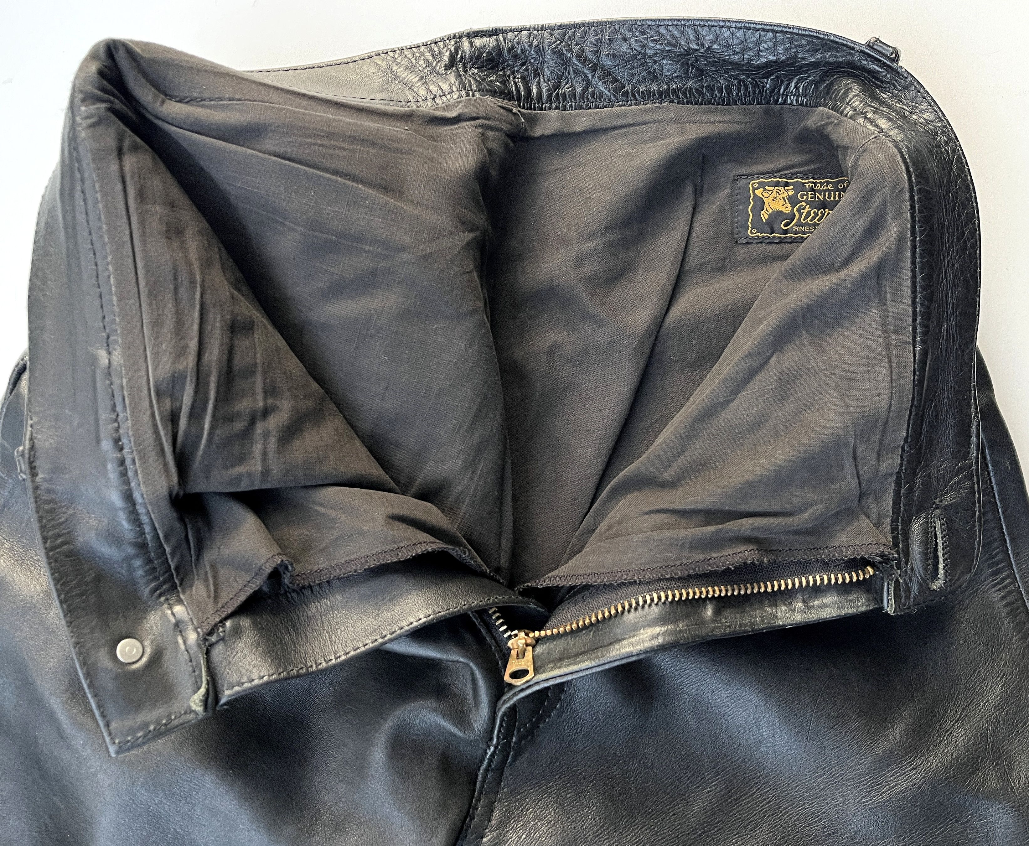Aero Leathers AERO LEATHERS Leather Trousers (Leather Jeans) Size US 31 - 17 Thumbnail