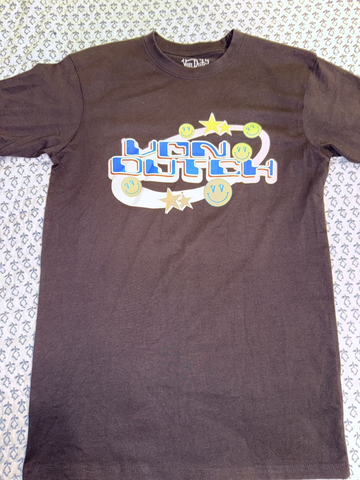 Von Dutch Von Dutch Unisex Pink Star Crew Neck T-Shirt Black Size US M / EU 48-50 / 2 - 1 Thumbnail