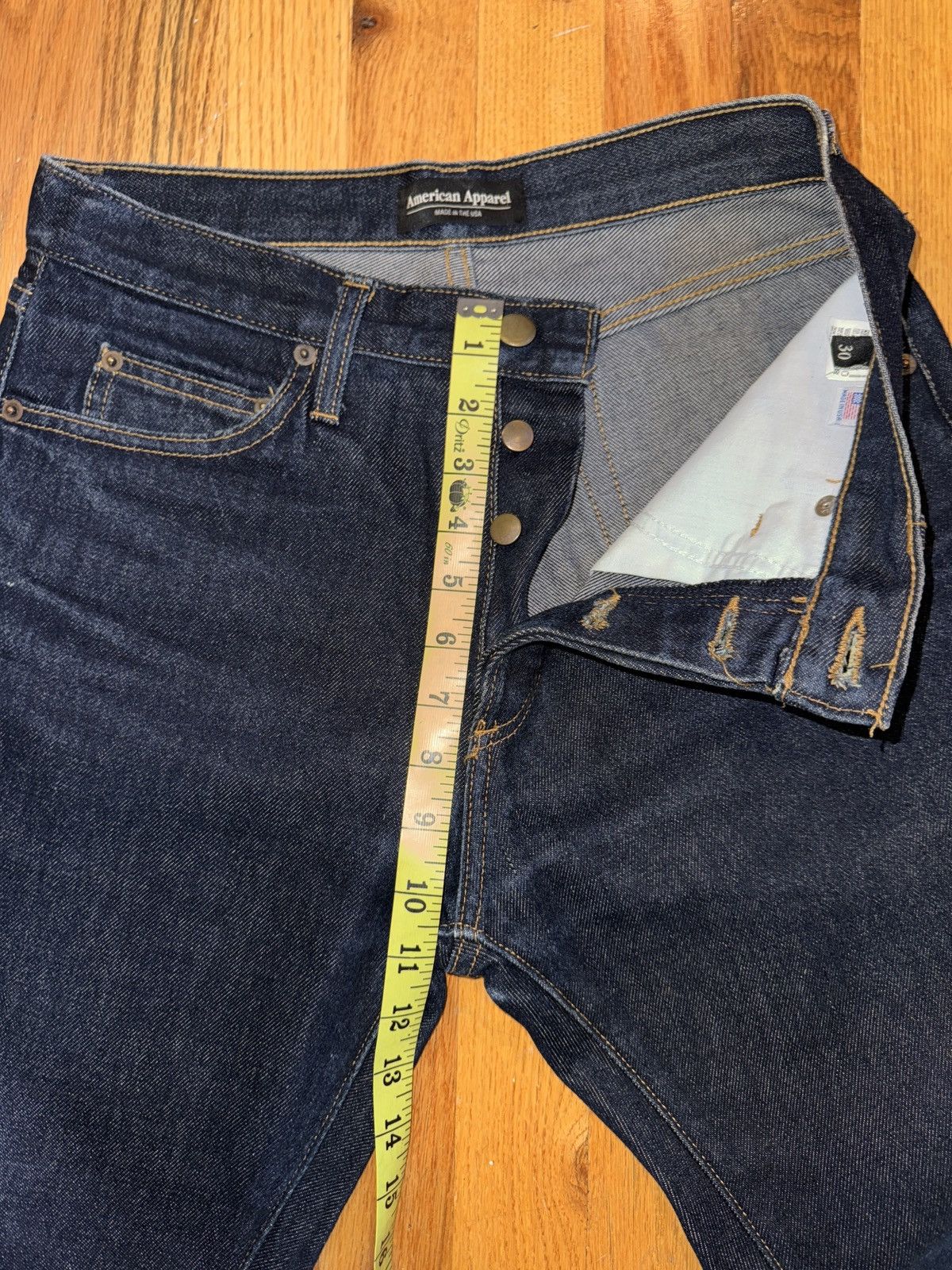 American Apparel American Apparel High Waisted Dark Denim Size 30 Size US 30 / EU 46 - 5 Thumbnail