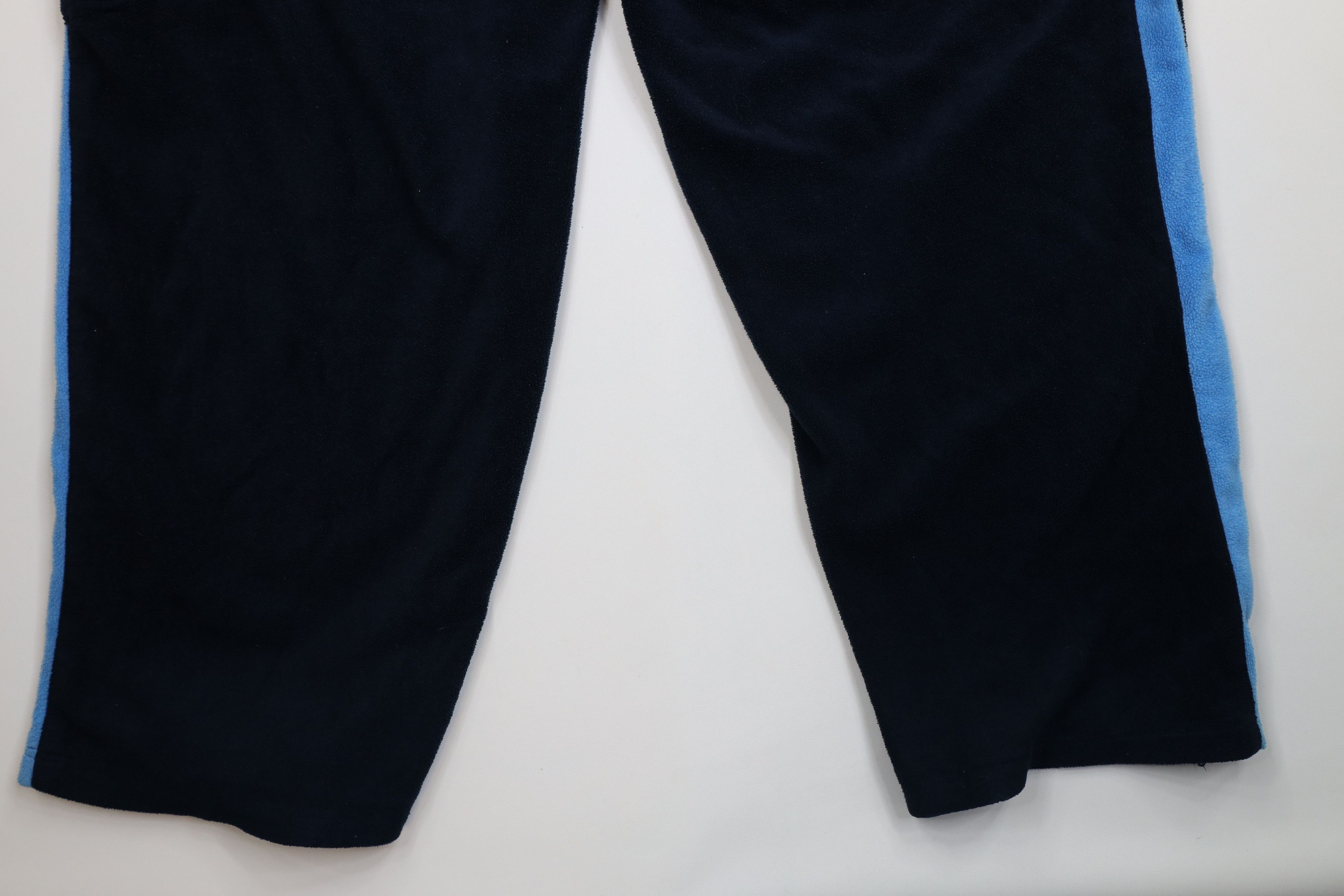 Vintage Vintage 90s Y2K Wilson Wide Leg Fleece Cargo Sweatpants Blue Size US 44 / EU 60 - 16 Thumbnail