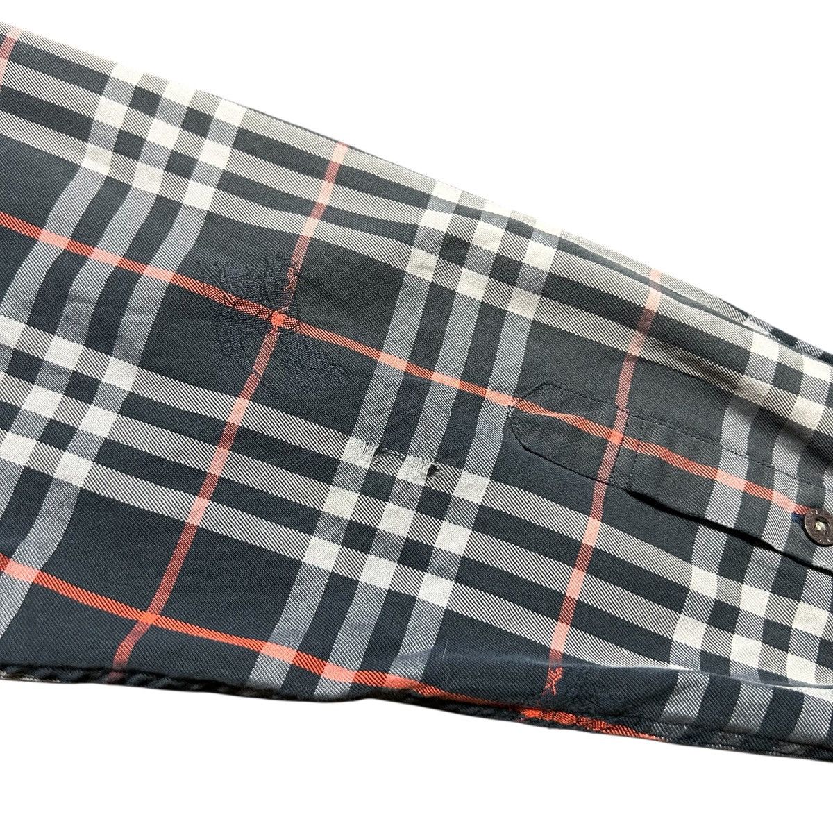 Burberry Vintage Burberrys Monogram Button Shirt Size M / US 6-8 / IT 42-44 - 13 Thumbnail
