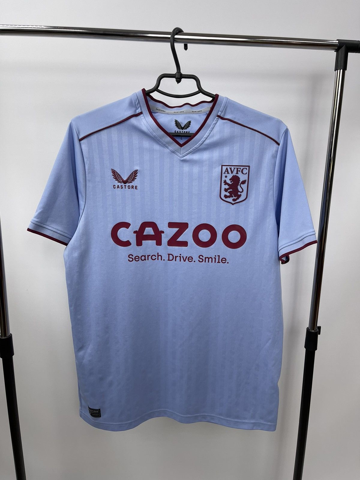ASTON VILLA 2022-2023 THIRD FOOTBALL SHIRT CASTORE SIZE L