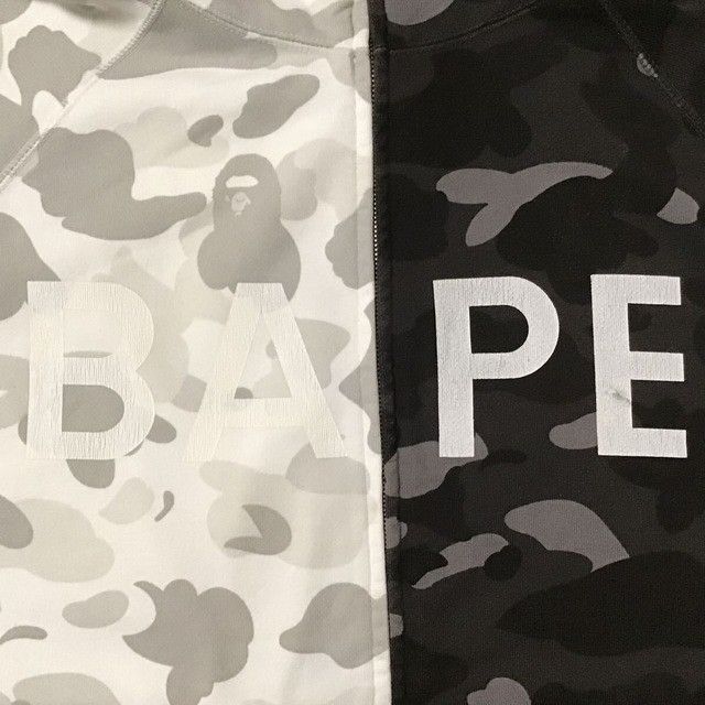 Bape × Nigo BAPE Black camo White camo separate full zip hoodie NIGO APE Size US M / EU 48-50 / 2 - 2 Thumbnail