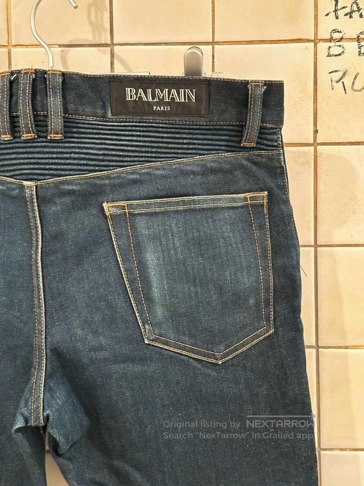 Balmain Balmain Vintage Motorcycle Denim Pants. Size US 30 / EU 46 - 8 Thumbnail