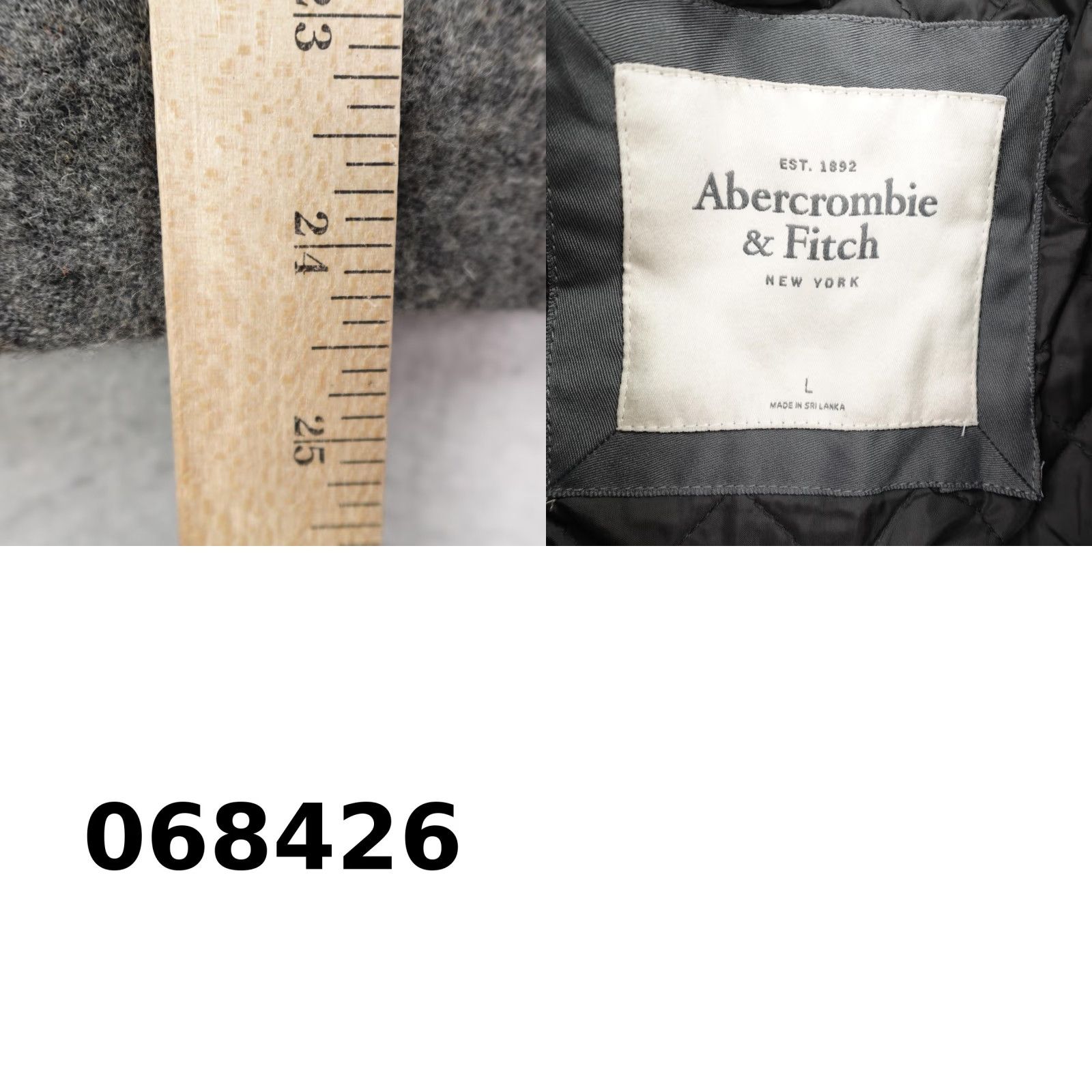 Abercrombie & Fitch Abercrombie & Fitch Jacket Womens Large Gray Wool Blend Peacoat Double Breasted Pea Coat Coat Mens? Wait Size L / US 10 / IT 46 - 8 Thumbnail
