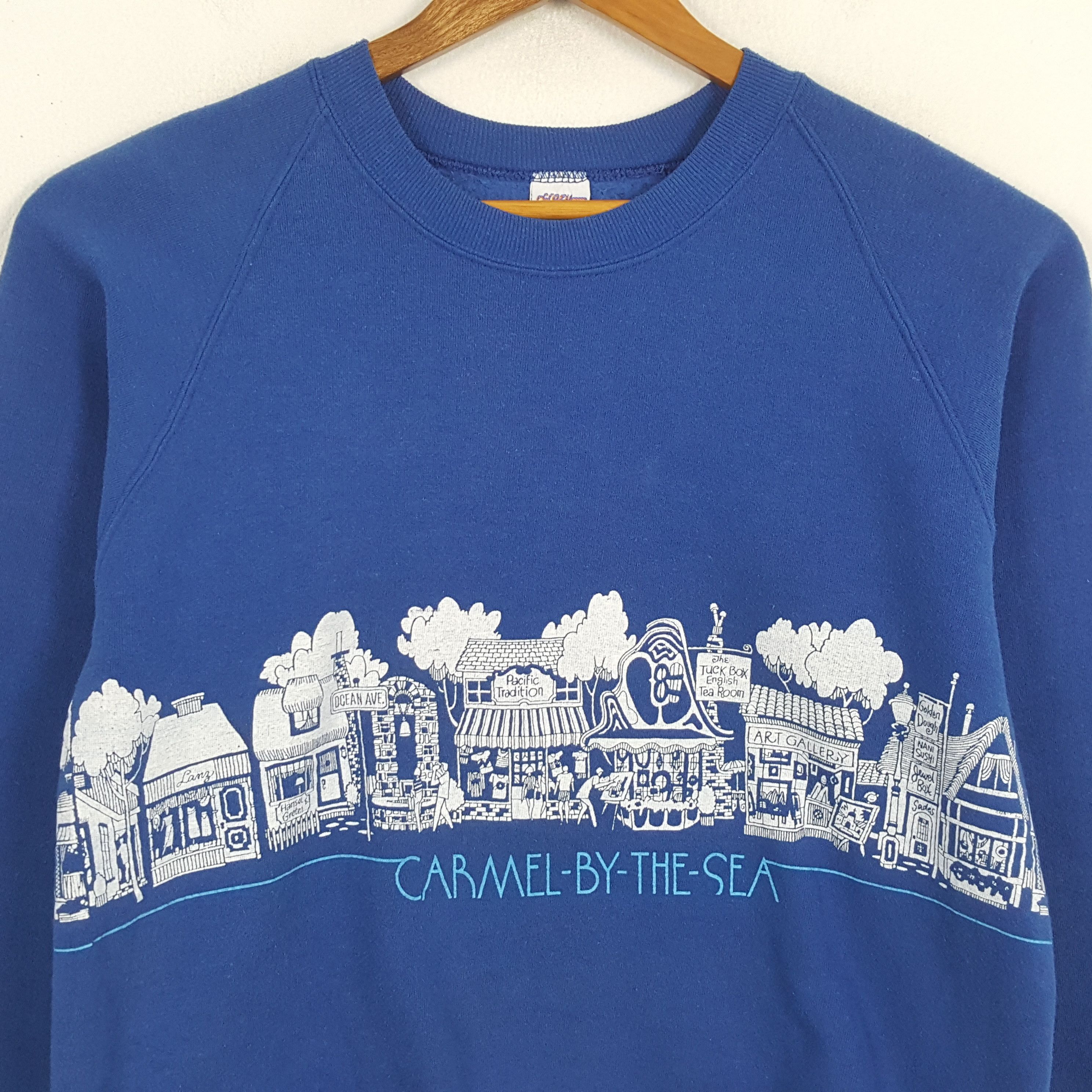California Republic × Vintage Vintage 90's CARMEL BY THE SEA Promotion Sweatshirts Size US M / EU 48-50 / 2 - 2 Thumbnail