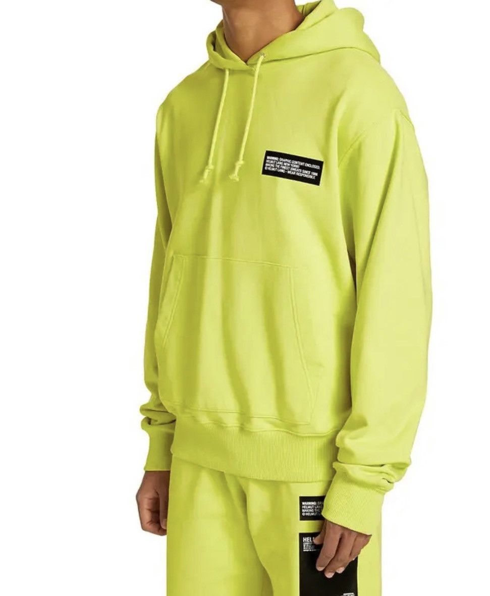 Helmut Lang Helmut Lang Neon Box Logo Hoodie Size M Size US M / EU 48-50 / 2 - 1 Thumbnail
