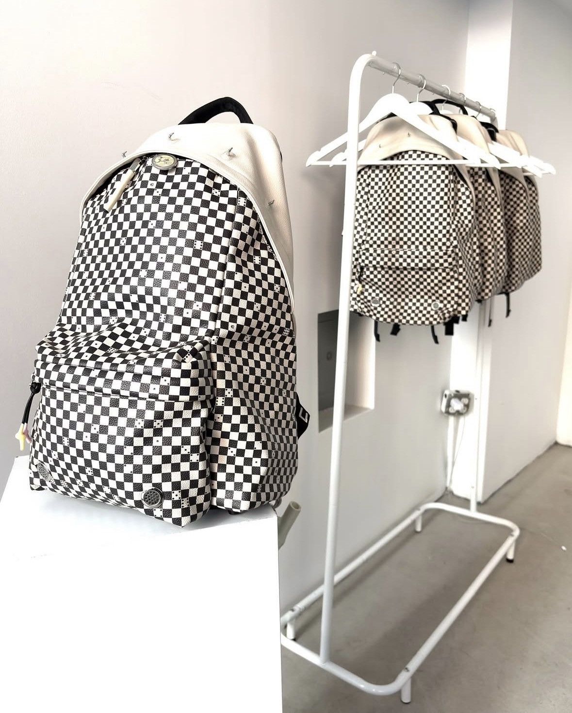 1199 Bazo 1199 Cannnone Checkered Backpack Size ONE SIZE - 1 Thumbnail