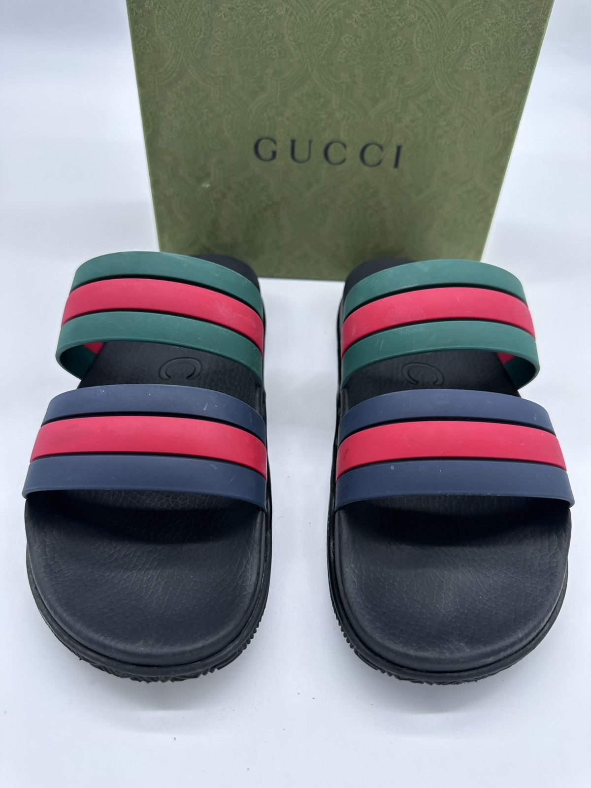Gucci Gucci Agrado GRG Rubber Slide 'Black' Size 11 Size US 12 / EU 45 - 8 Thumbnail