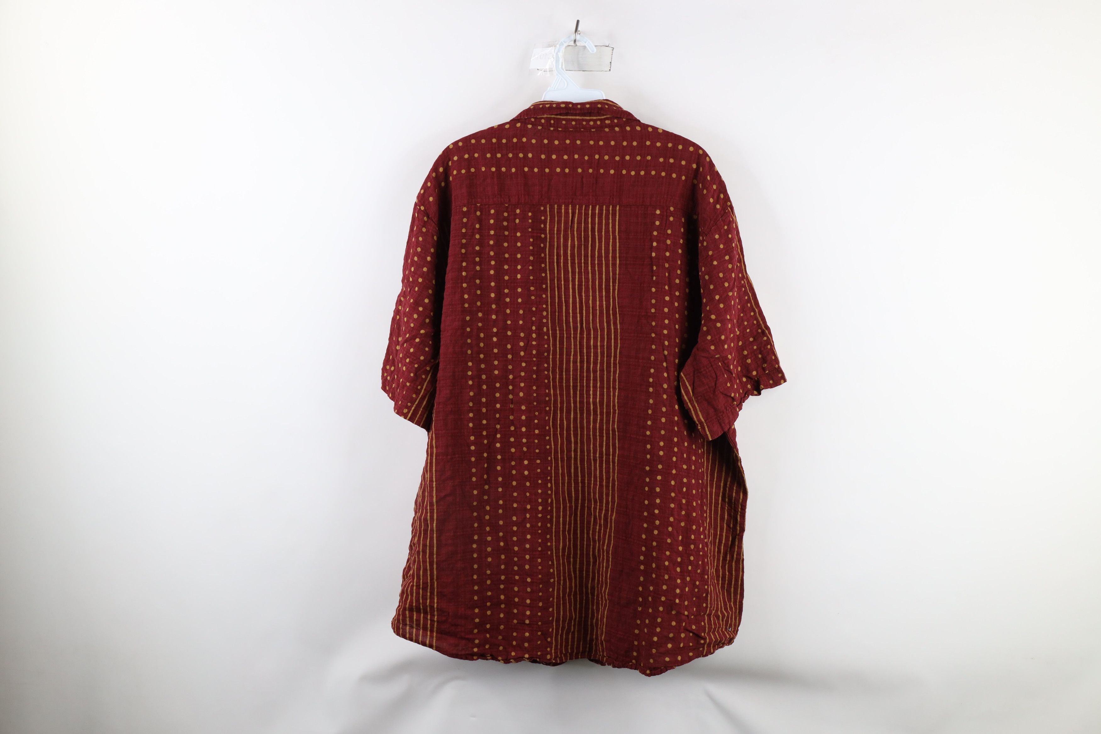 Vintage Vintage 90s Streetwear Polka Dot Short Sleeve Button Shirt Size US XXL / EU 58 / 5 - 7 Thumbnail