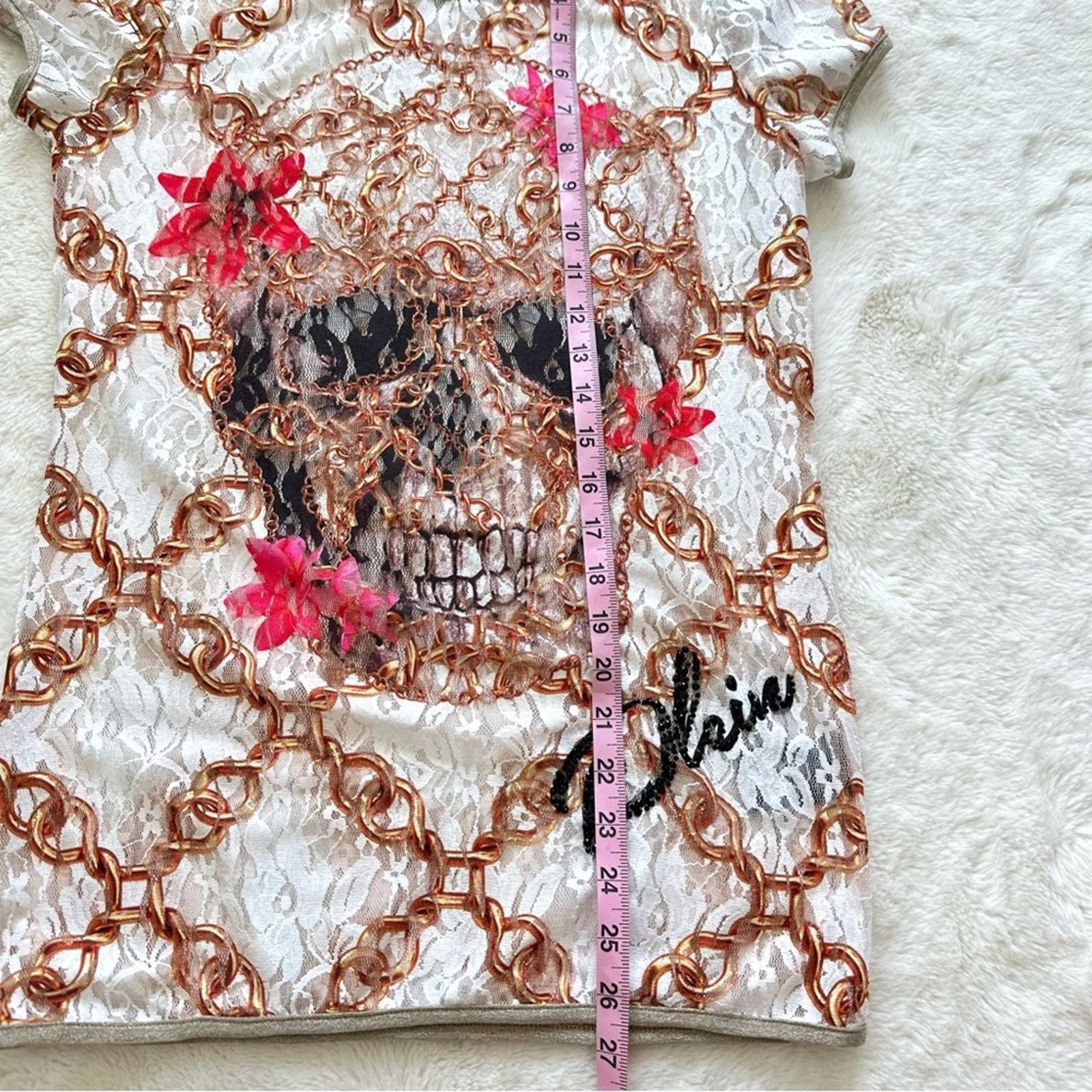 Philipp Plein women sheer top size M Authentic Retail 750$