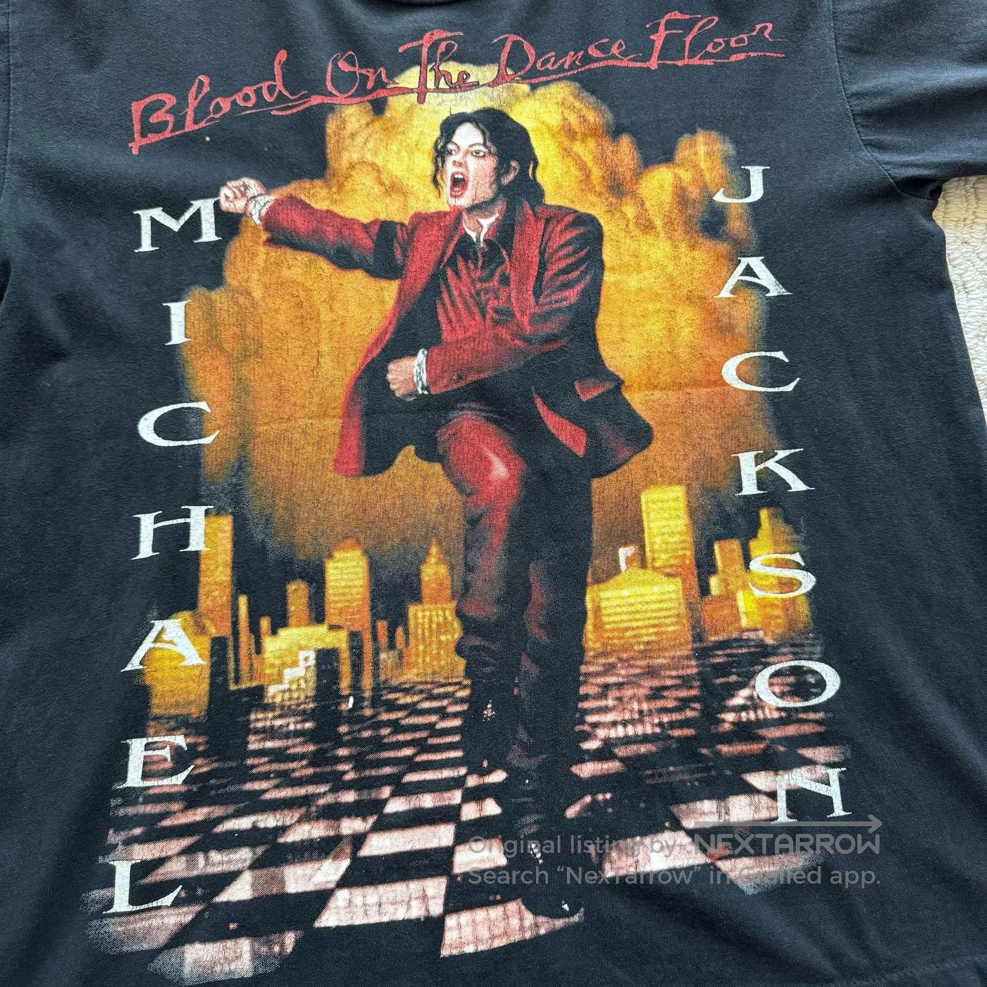 Vintage Vintage 90s Michael Jackson Bootleg Tee. Size US M / EU 48-50 / 2 - 4 Thumbnail