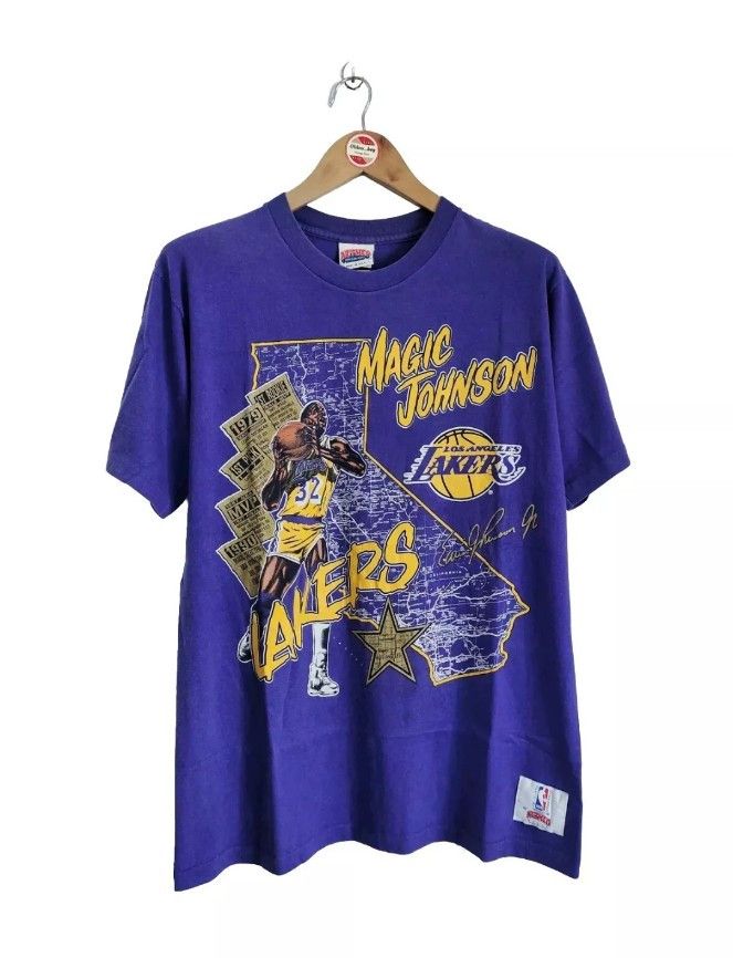 Vintage Magic Johnson Player 90s Nutmeg Mills T-shirt