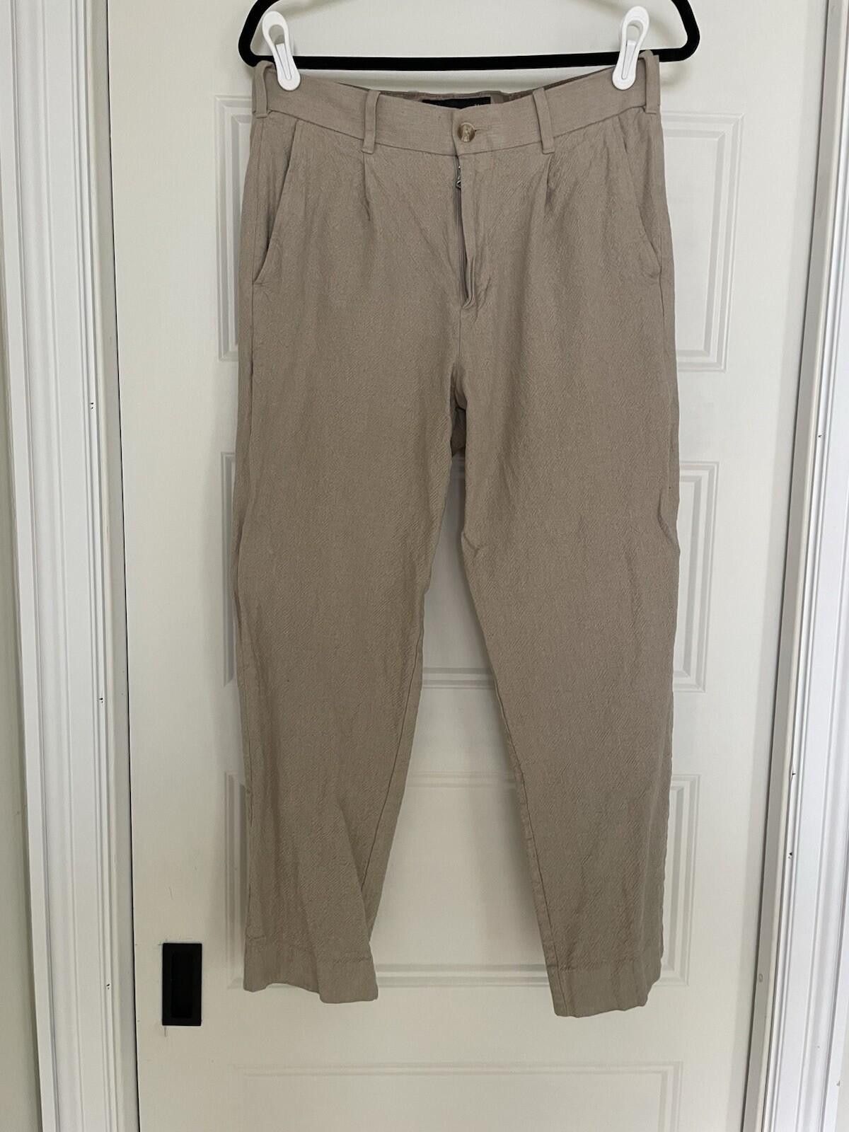 Abercrombie & Fitch Abercrombie & Fitch Men Linen Pleated Suit Pants 31 Size US 31 - 1 Thumbnail