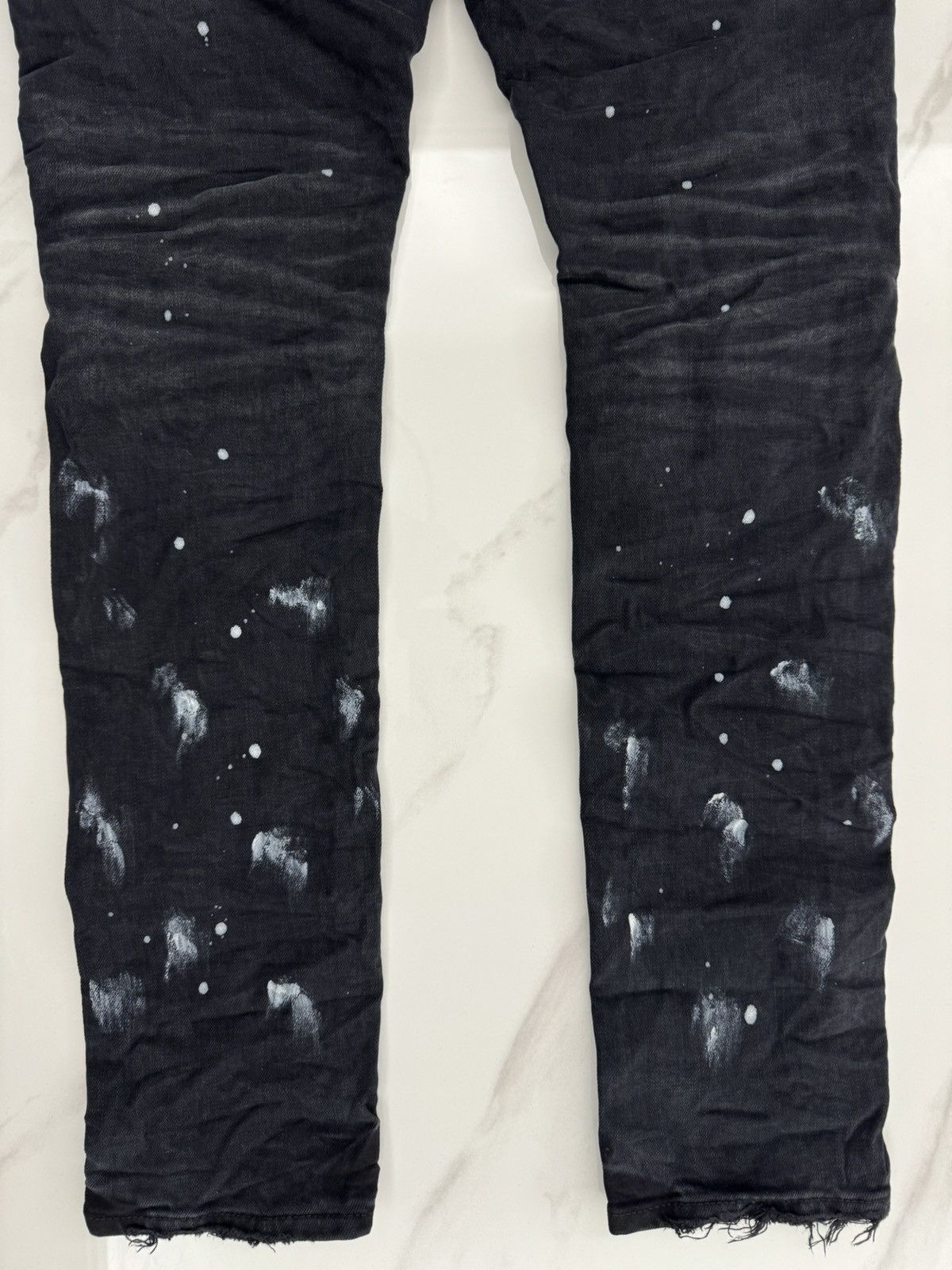 Purple P001 Black Resin Knee Slit Size US 31 - 9 Thumbnail