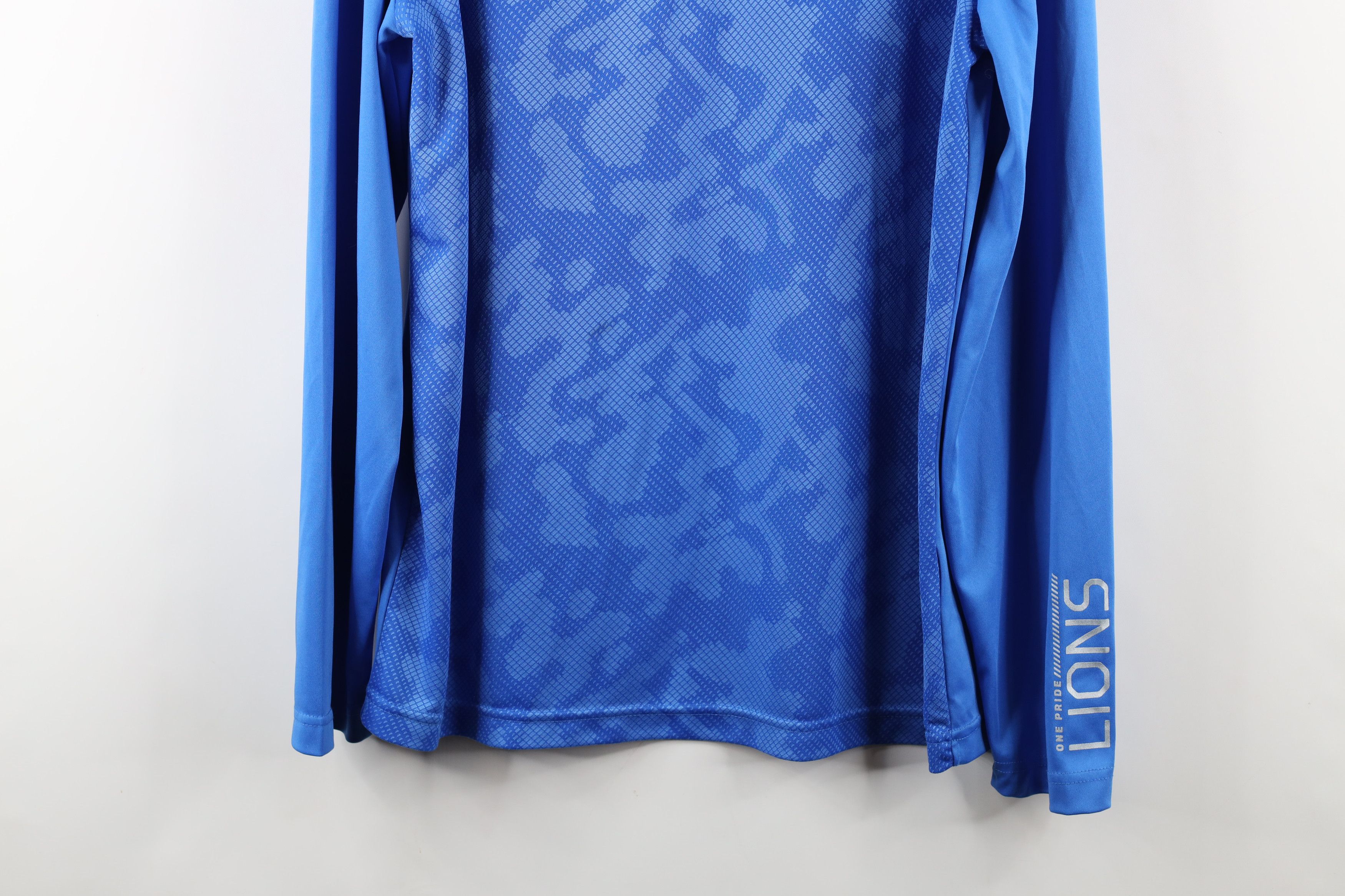 Vintage Vintage Y2K NFL Detroit Lions Football Half Zip Top Jacket Size US L / EU 52-54 / 3 - 3 Thumbnail