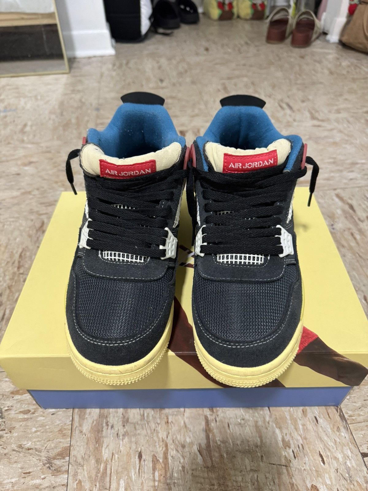 Nike Union LA x Air Jordan 4 Retro 'Off Noir' Size US 9.5 / EU 42-43 - 6 Thumbnail