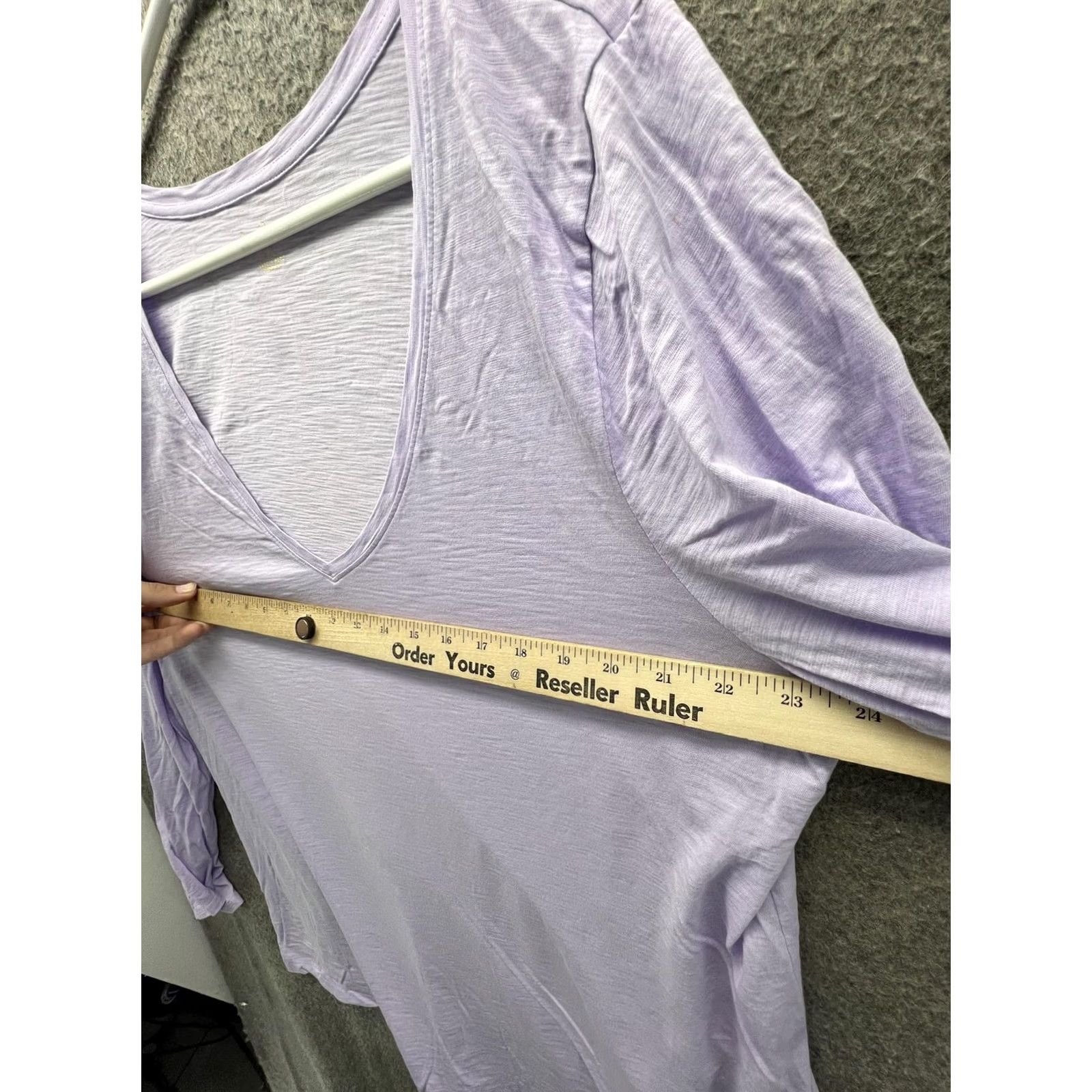 Lilly Pulitzer Lilly Pulitzer Shirt Womens XXL Purple V Neck Long Sleeve Jersey Top Relaxed Fit Size XXL / US 16-18 / IT 52-54 - 3 Thumbnail