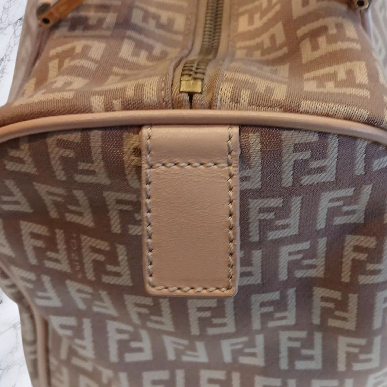 Fendi Fendi Zucchino Mini Boston Pink Handbag Size ONE SIZE - 12 Thumbnail