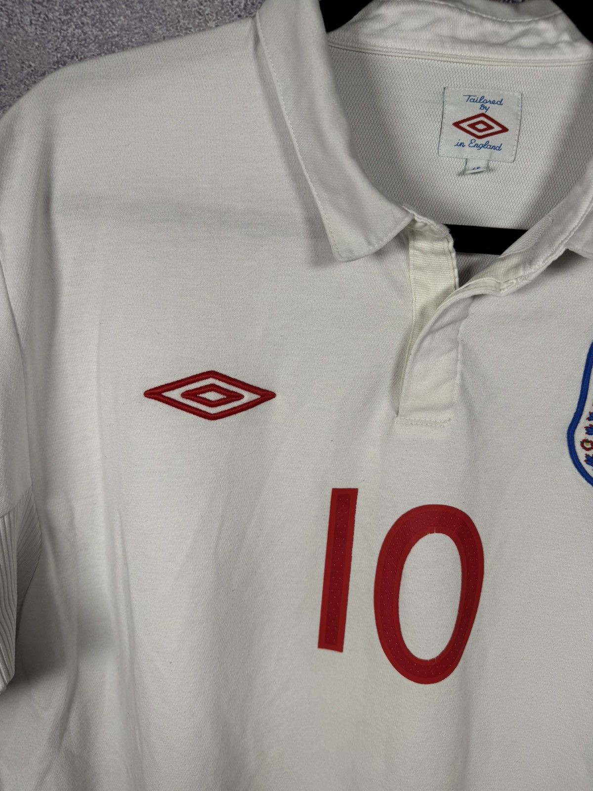 Umbro × Vintage ROONEY Vintage England National Team 2010 Umbro Jersey XL sz Size US XL / EU 56 / 4 - 6 Thumbnail