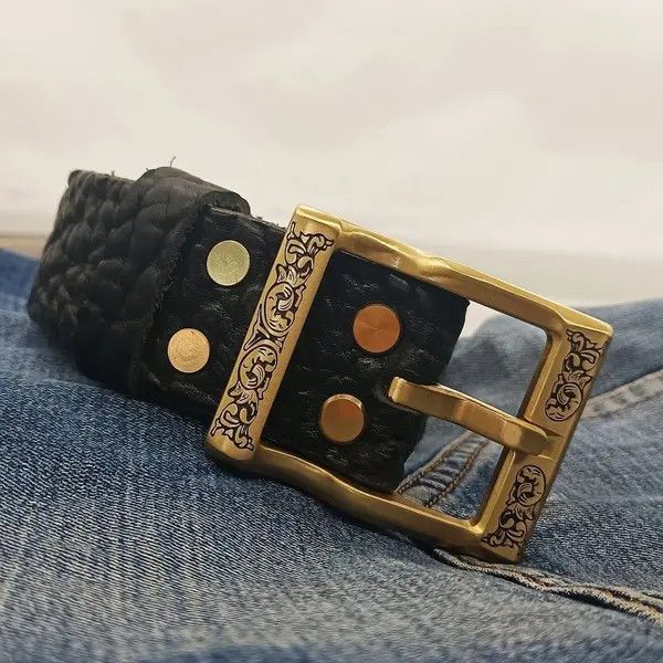 Japanese Brand Atsuko x Asaka Customised handmade leather 7 holes (3.8cm) Size 32 - 6 Thumbnail