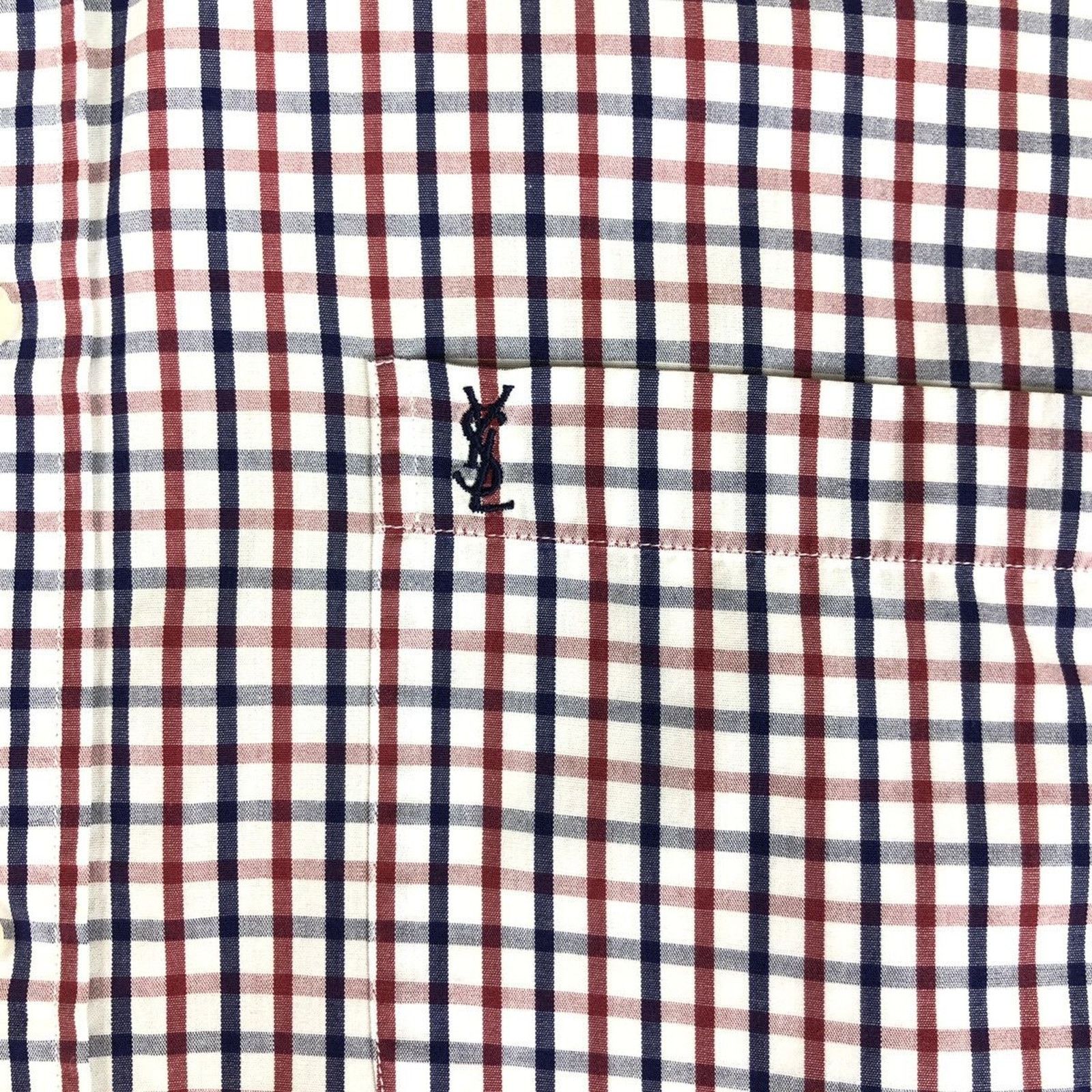 Yves Saint Laurent YSL Logo Shirt Yves Saint Laurent Vintage Size US M / EU 48-50 / 2 - 4 Thumbnail