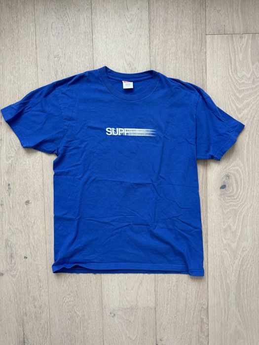 Supreme Motion Logo Tee Royal Blue | Grailed