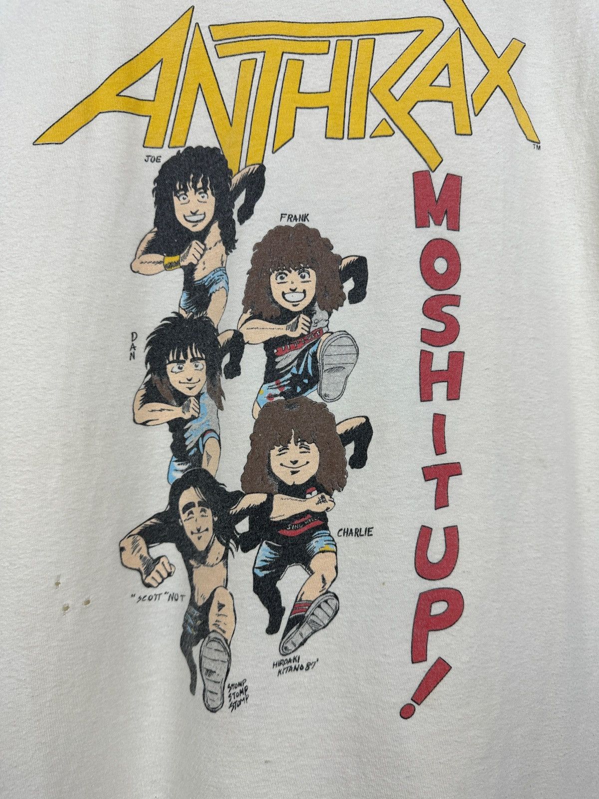 Band Tees 1987 Vintage Anthrax Skate Mosh It Up Sleeveless Size US M / EU 48-50 / 2 - 17 Thumbnail
