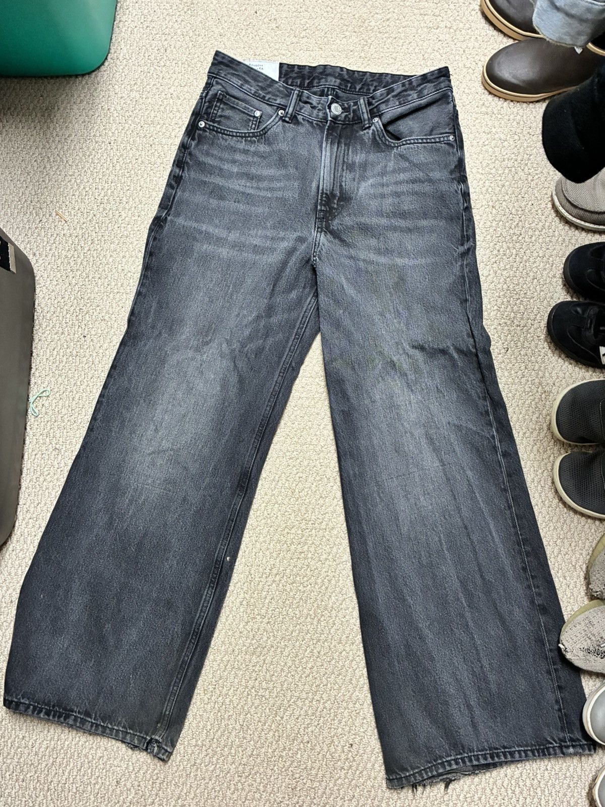 Vintage Baggy Black Denim Jeans Size US 30 / EU 46 - 1 Thumbnail