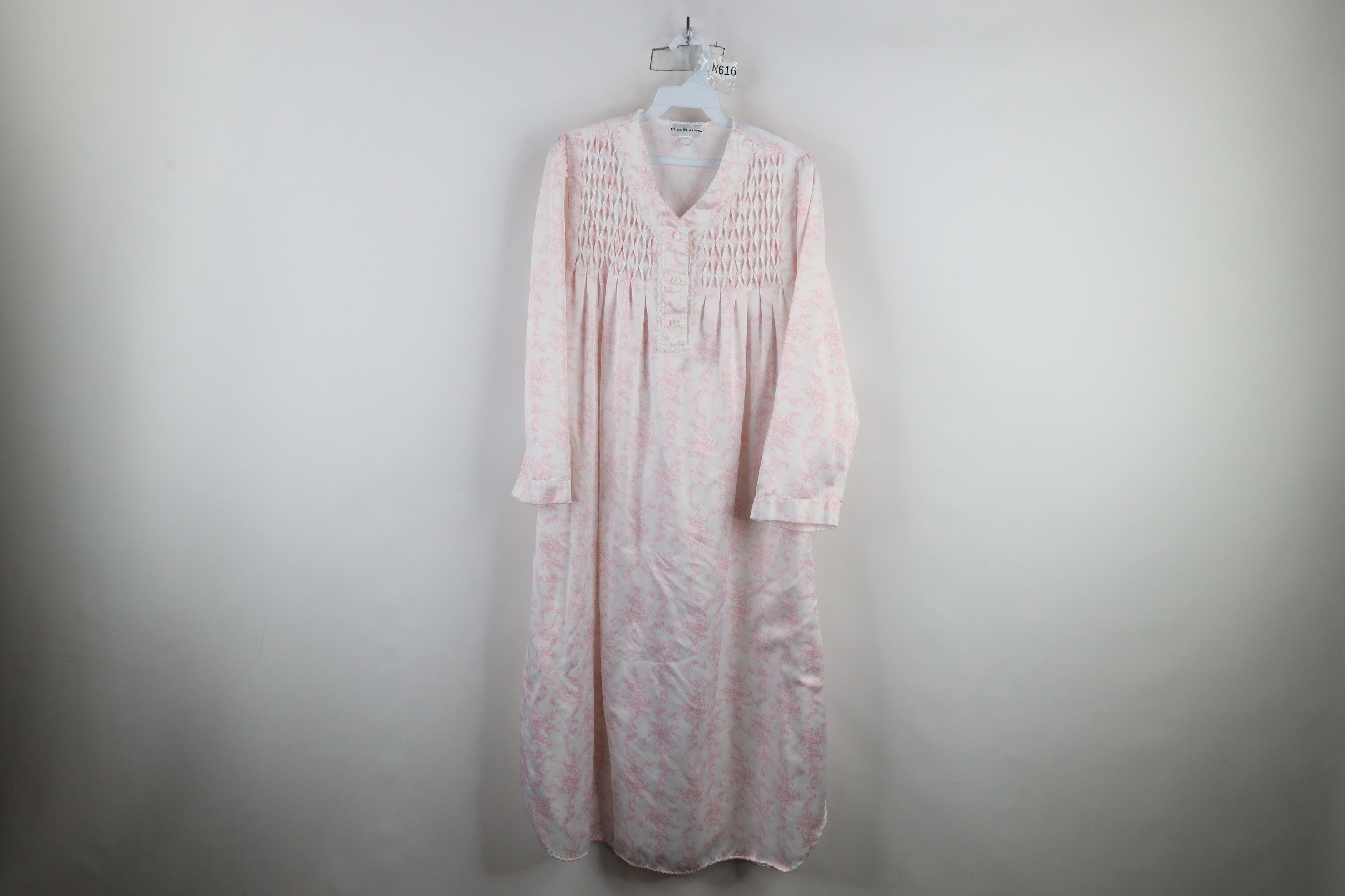Vintage Vintage 90s Miss Elaine Flower All Over Print Night Gown Size S / US 4 / IT 40 - 1 Thumbnail