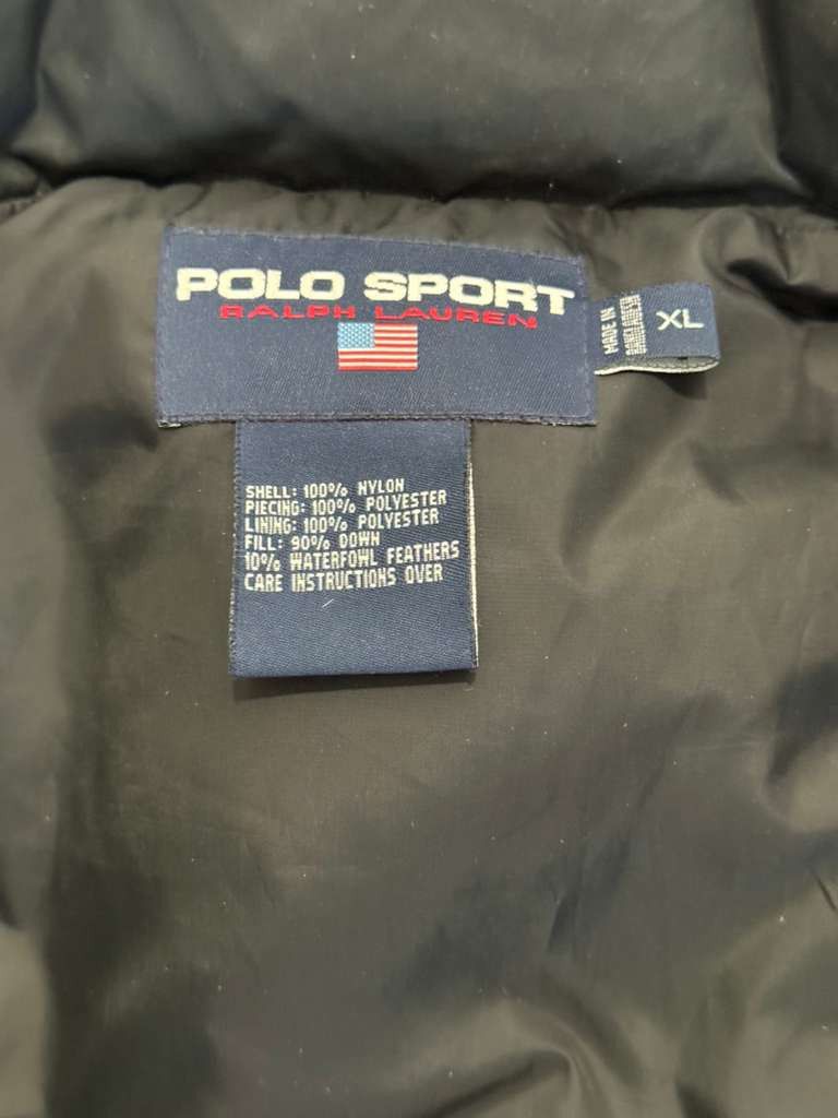 Polo Ralph Lauren VINTAGE 90s NAVY BLUE POLO SPORT RALPH LAUREN PUFFER JACKET Size US XL / EU 56 / 4 - 5 Thumbnail