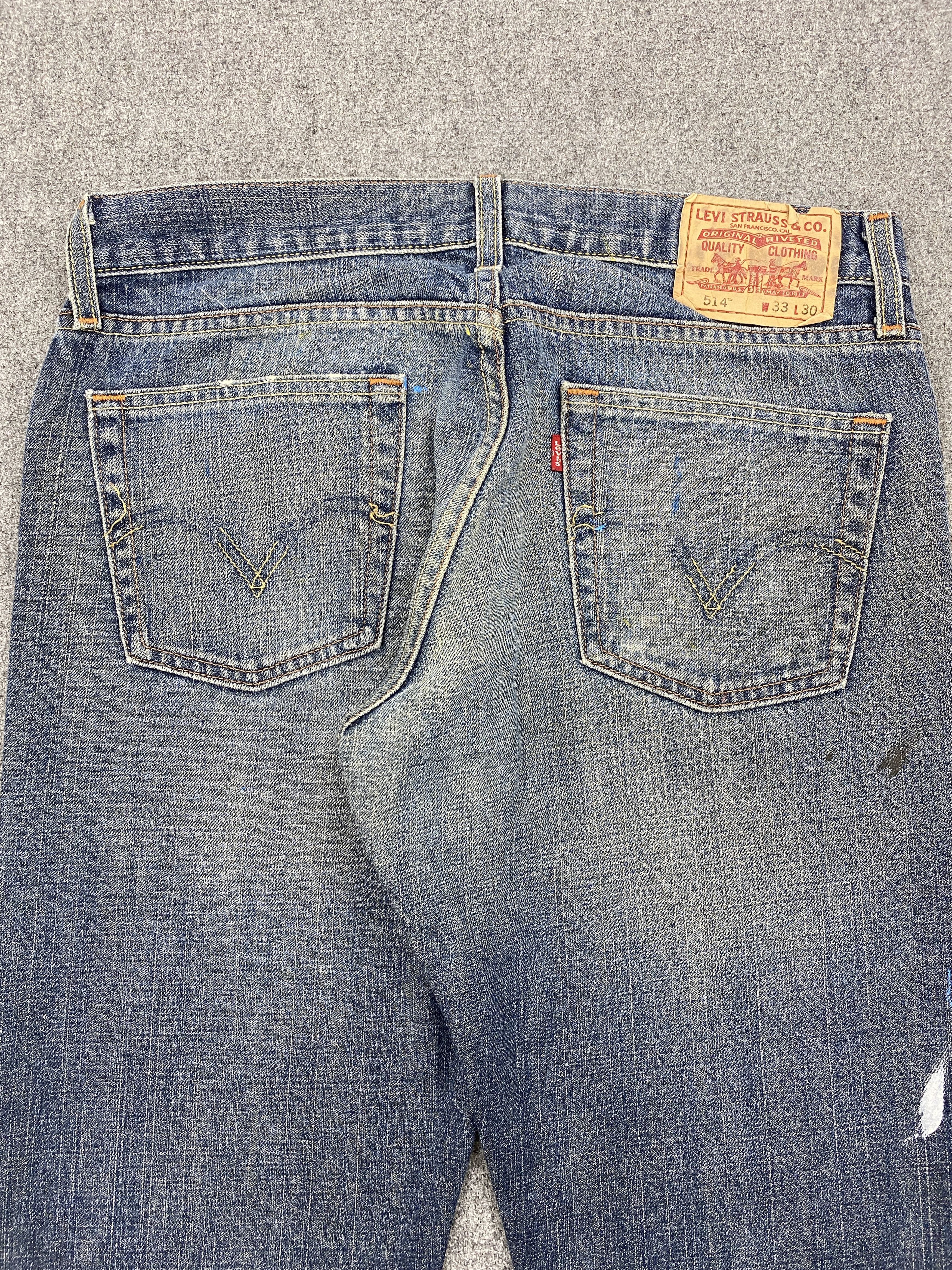 Levi's × Vintage Vintage Levi's 514 Splatter Paint Jeans Size US 31 - 4 Thumbnail